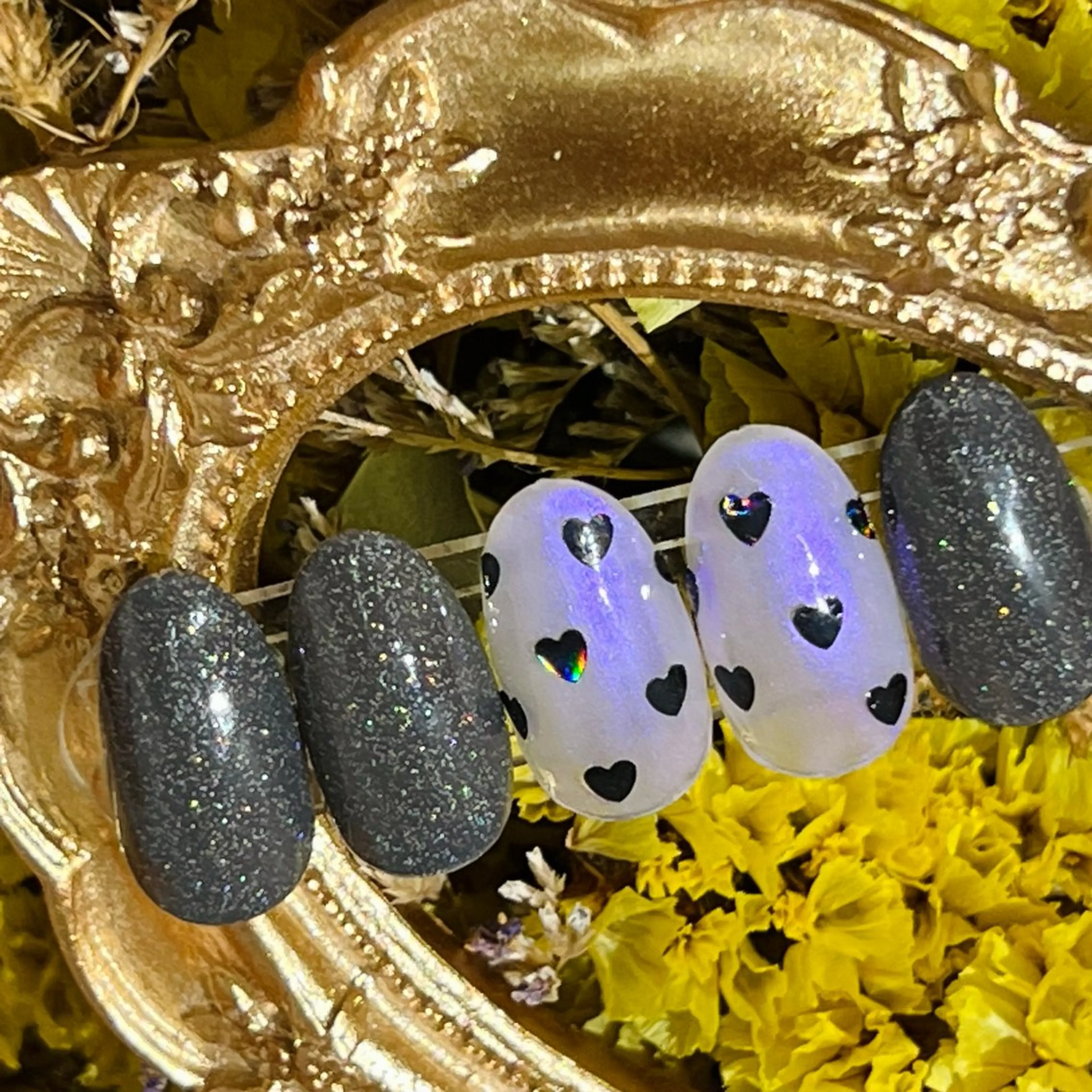 ネイル アートネイル フラッシュネイル フレンチネイル ジェルネイル ガラスフレンチ ハンドネイル You&Me Yukiのネイルデザイン