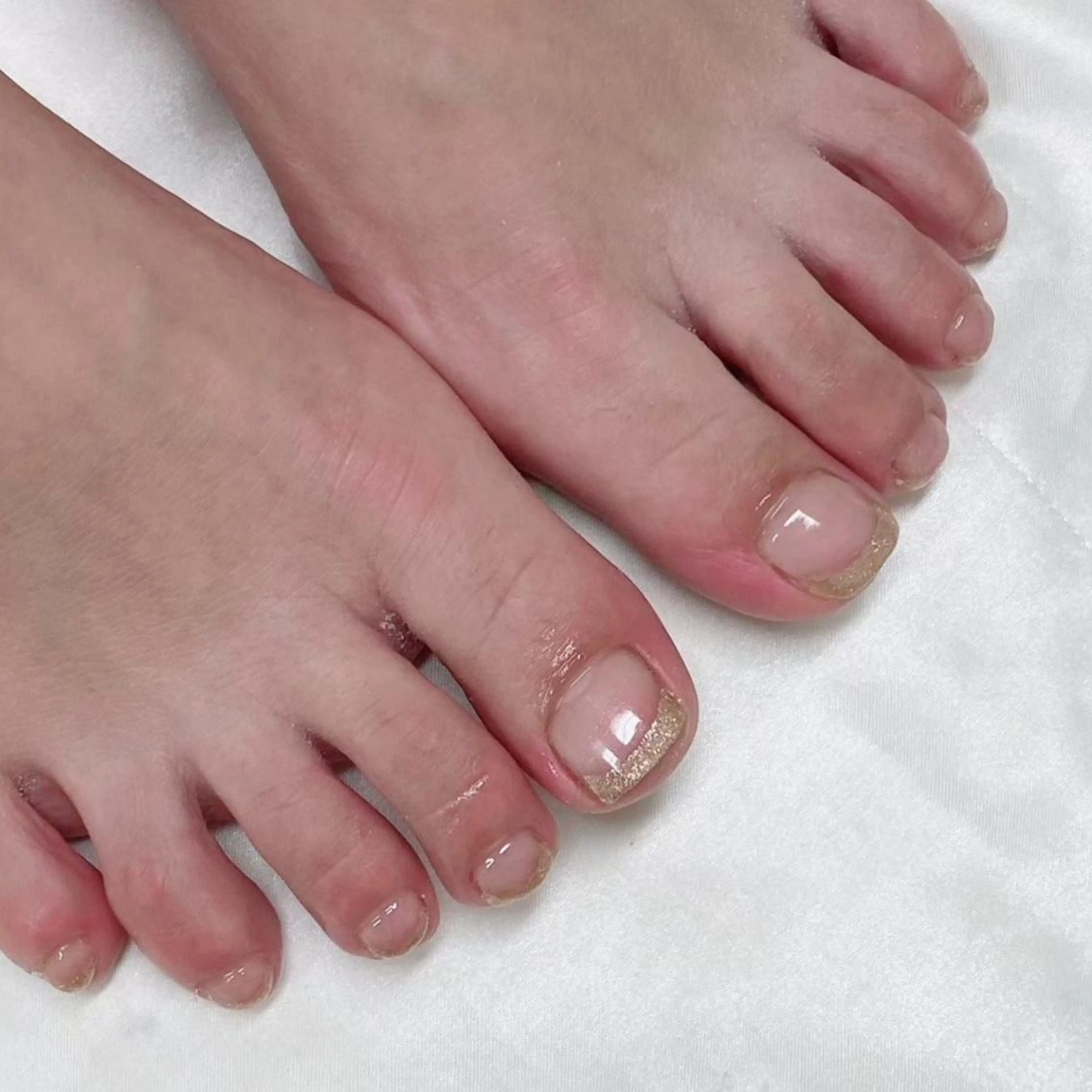 🐾オフなし🐾フット5種フレンチ・カラーグラデーション ✨甘皮ケア込！の写真