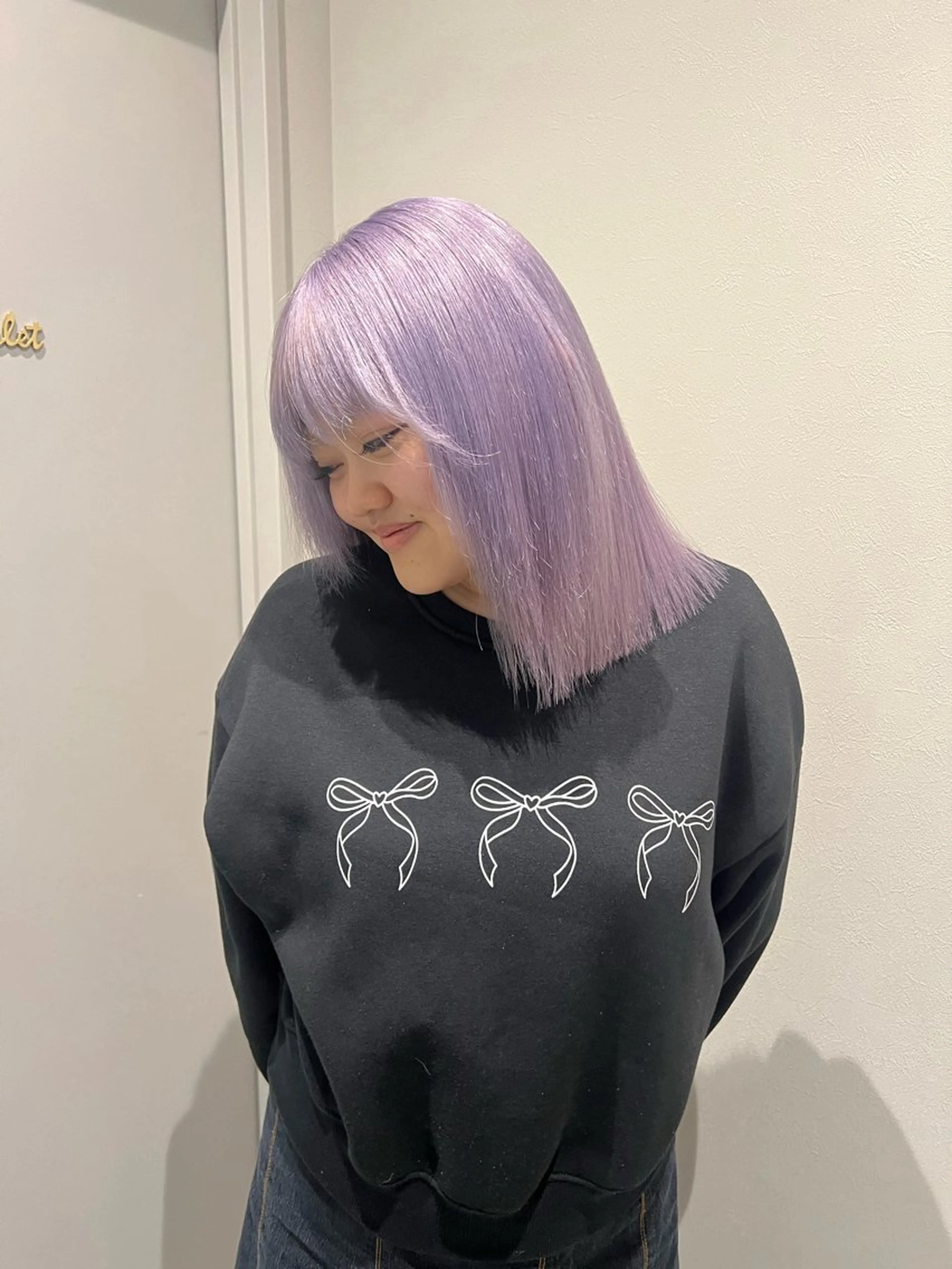 カラー ラベンダーカラー GEM/ hinanaのヘアスタイル