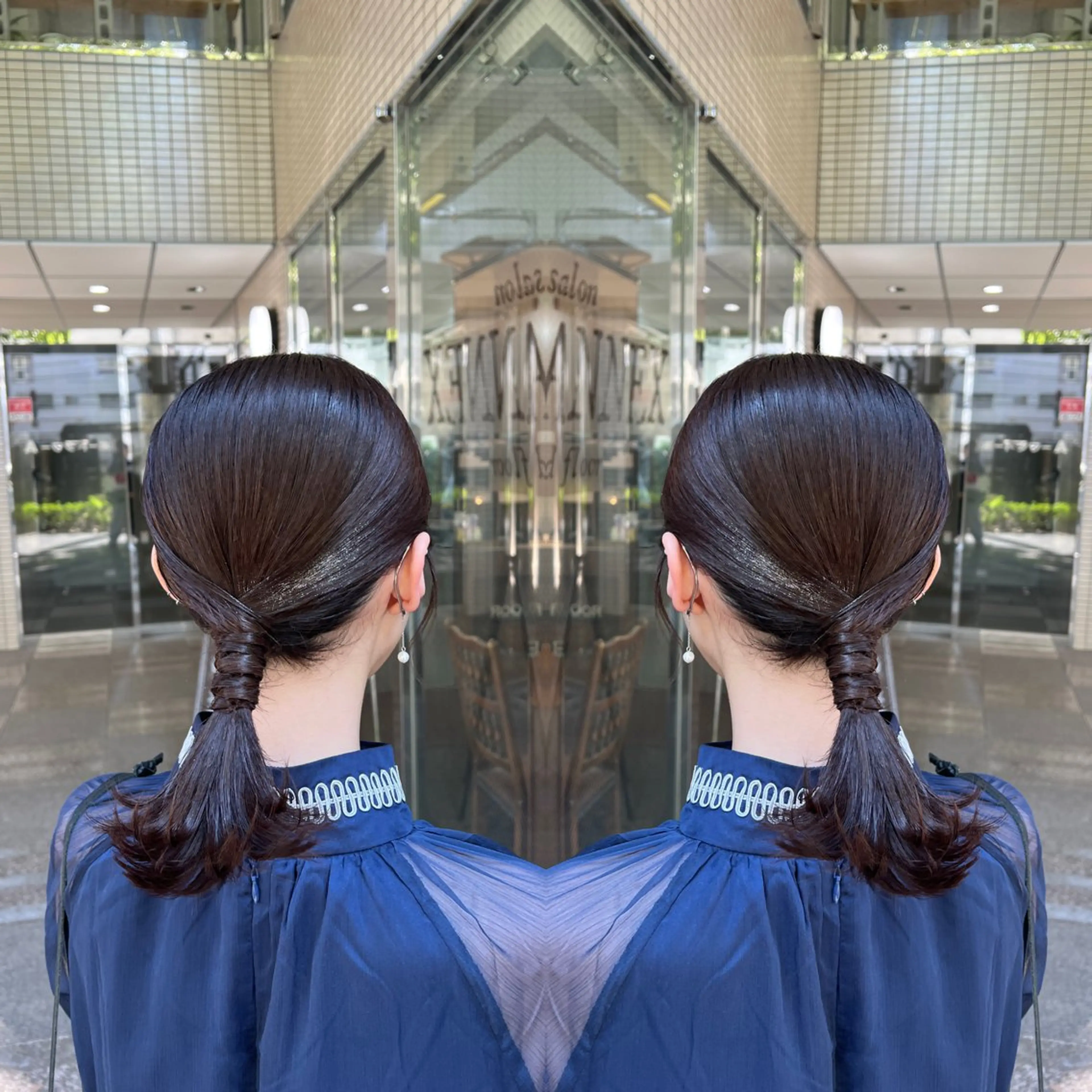 ミディアム ヘアアレンジ ヘアセット レイヤー/ボブ/ ミニボブ/AOIのヘアスタイル