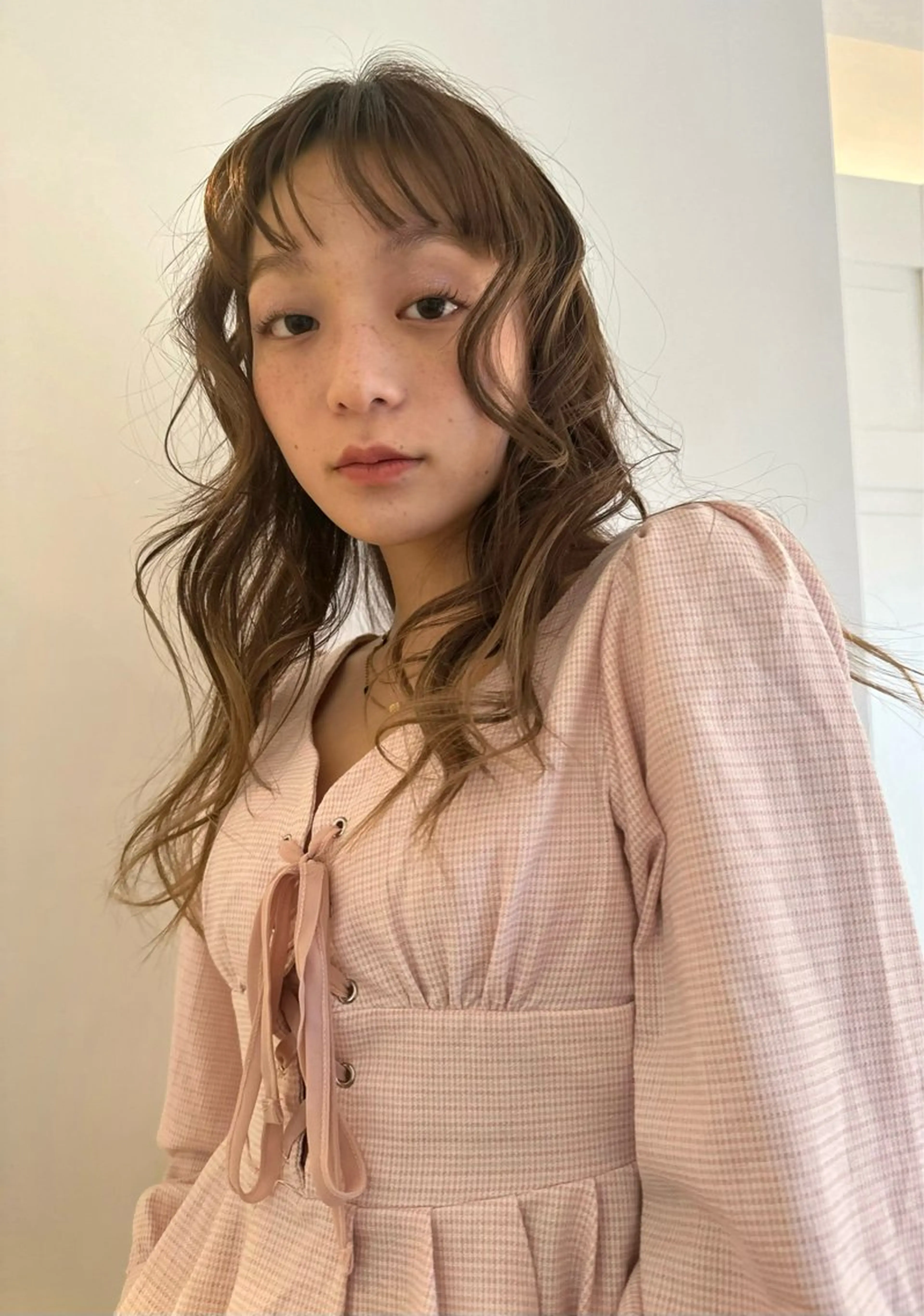 カラー ヘアカラー ブリーチカラー🎀 韓国風/寺門美優のヘアスタイル