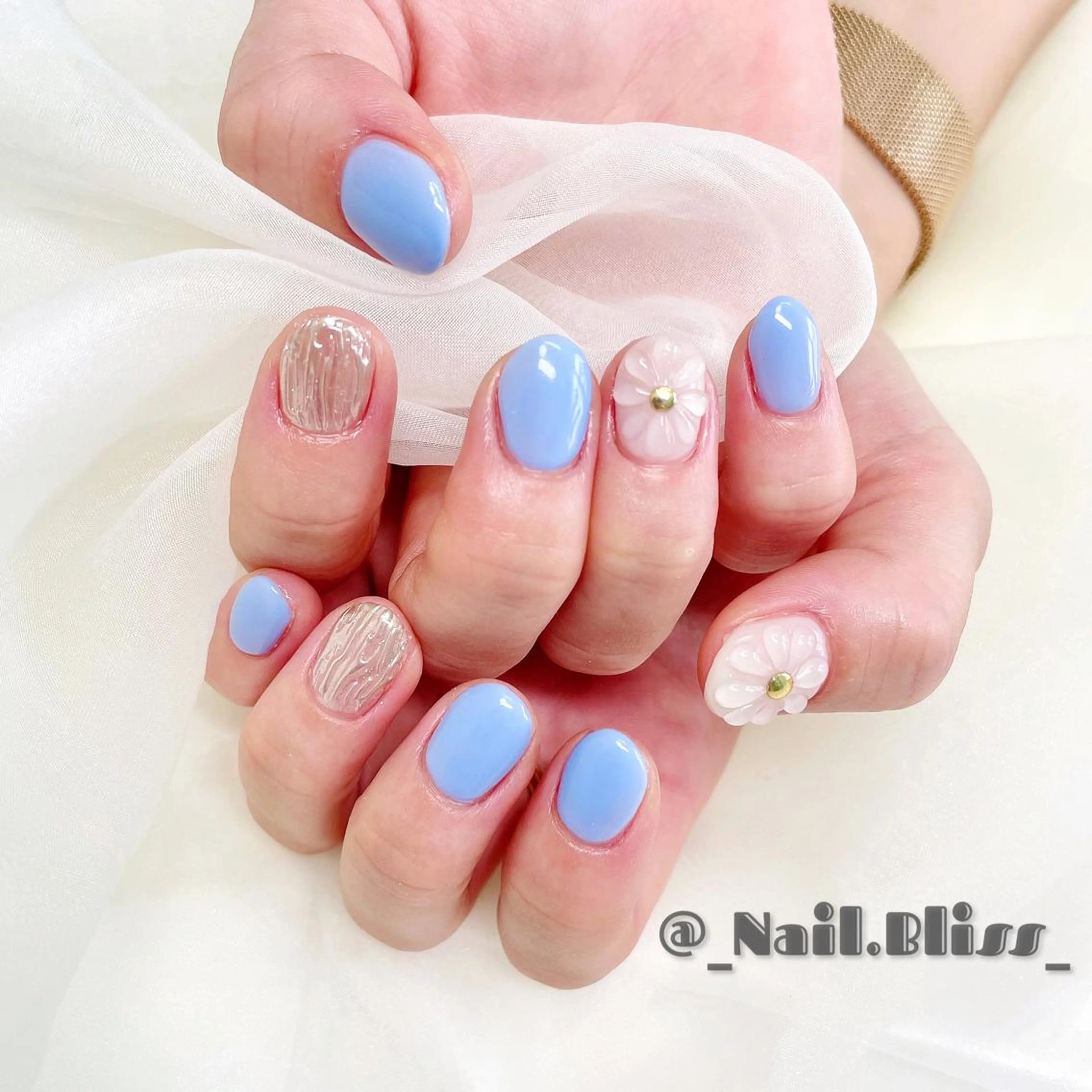 ネイル ぷっくりネイル ハンドネイル NAIL BLISSのネイルデザイン