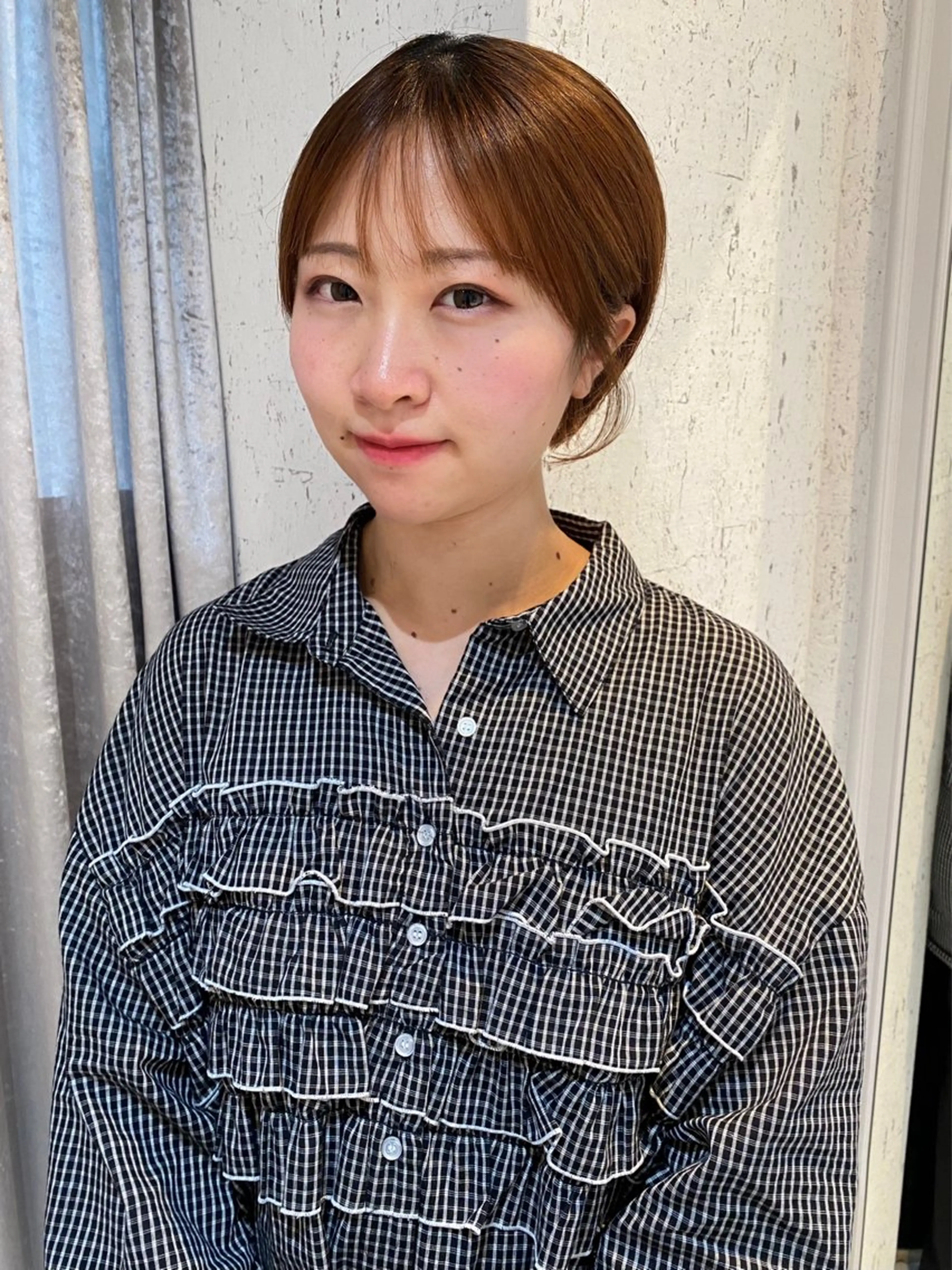 ショート カラー パーマ ボブ カット ヘアカラー 縮毛矯正 トリートメント mai / linoah˚✧のヘアスタイル