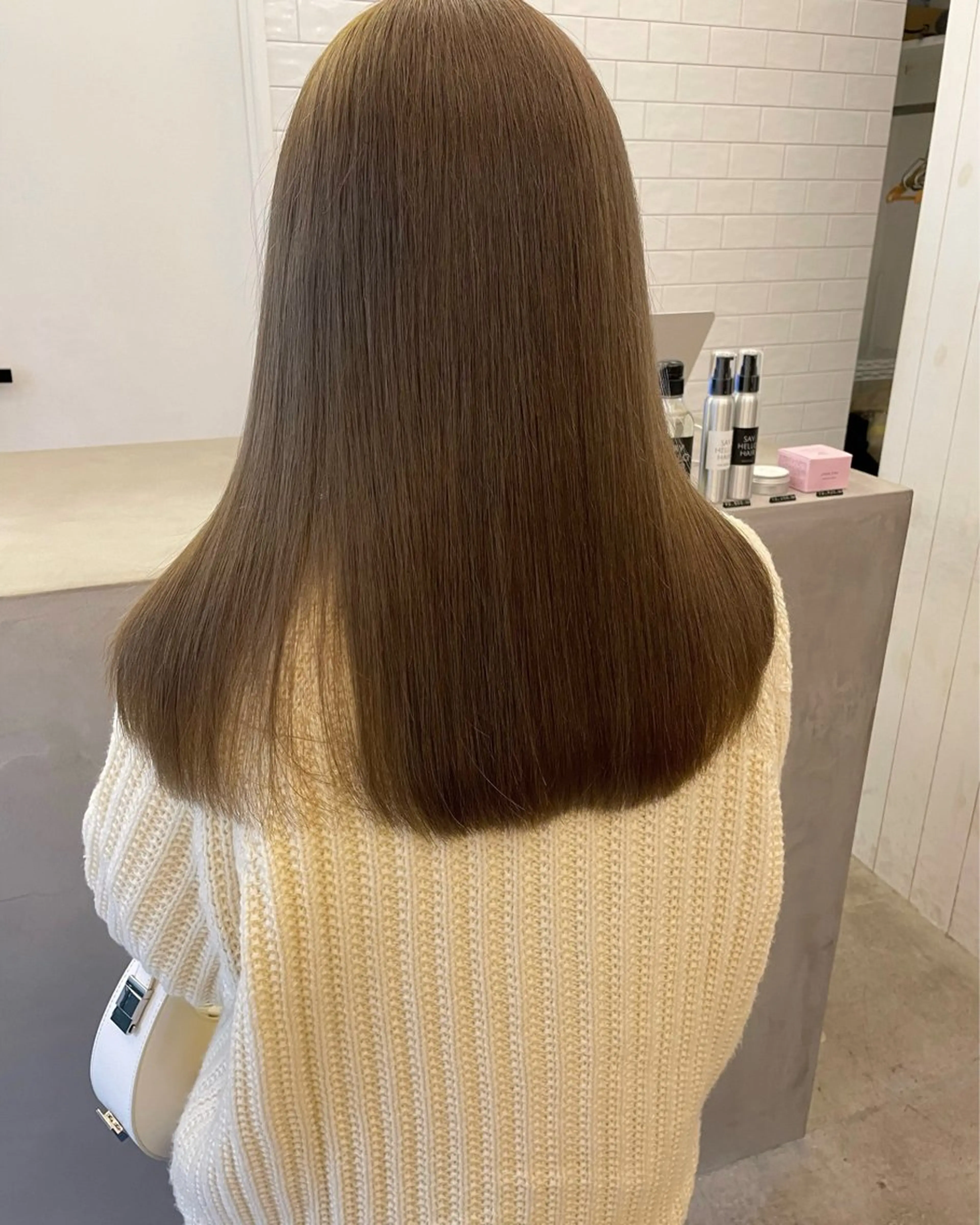 セミロング ヘアカラー ヒロミ/アレンジ/ アンニュイ/透け感のヘアスタイル