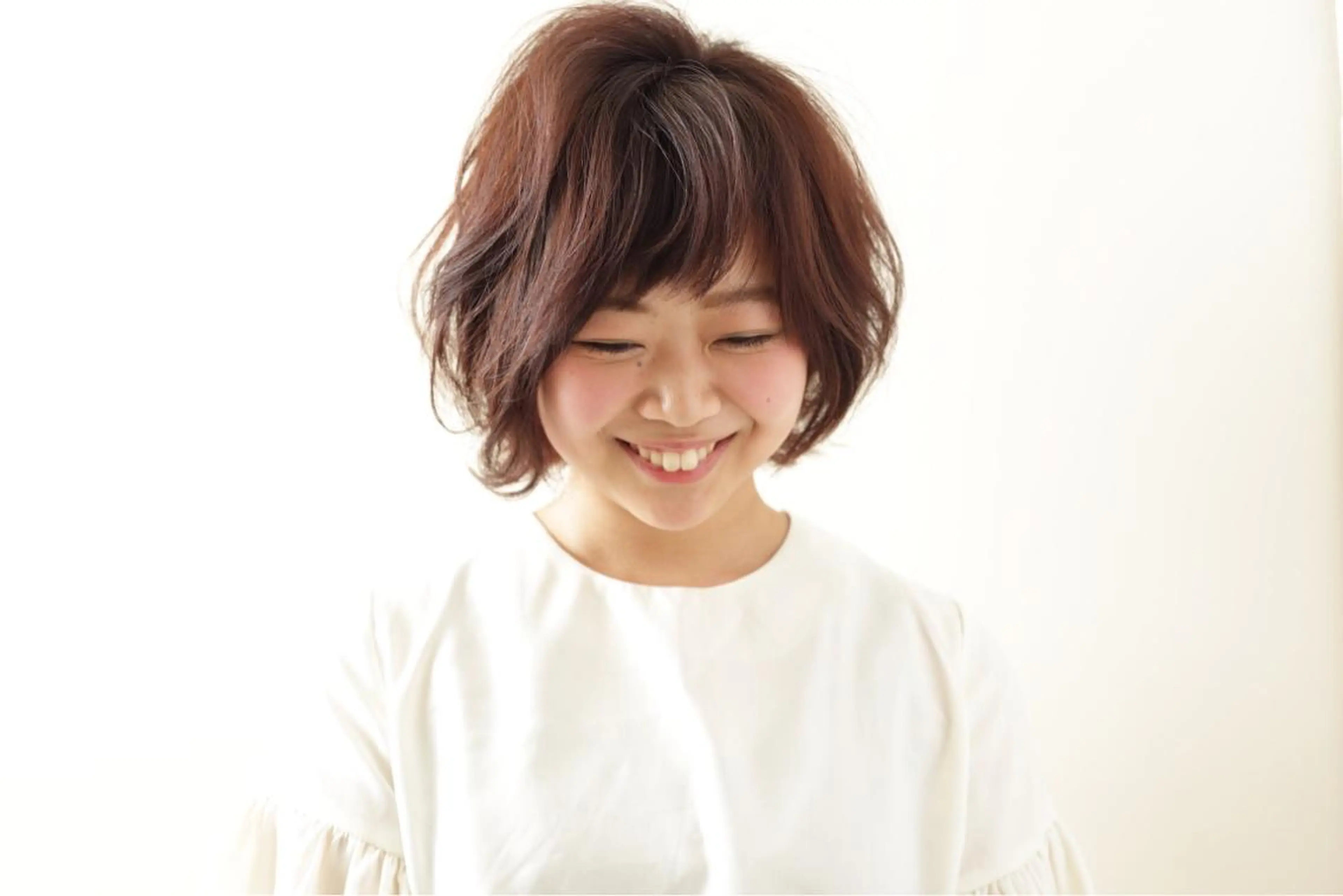 ショート ミディアム カラー ボブ 外ハネヘア ReMix 新宿店所属・タジマ ヤスヒサのヘアスタイル