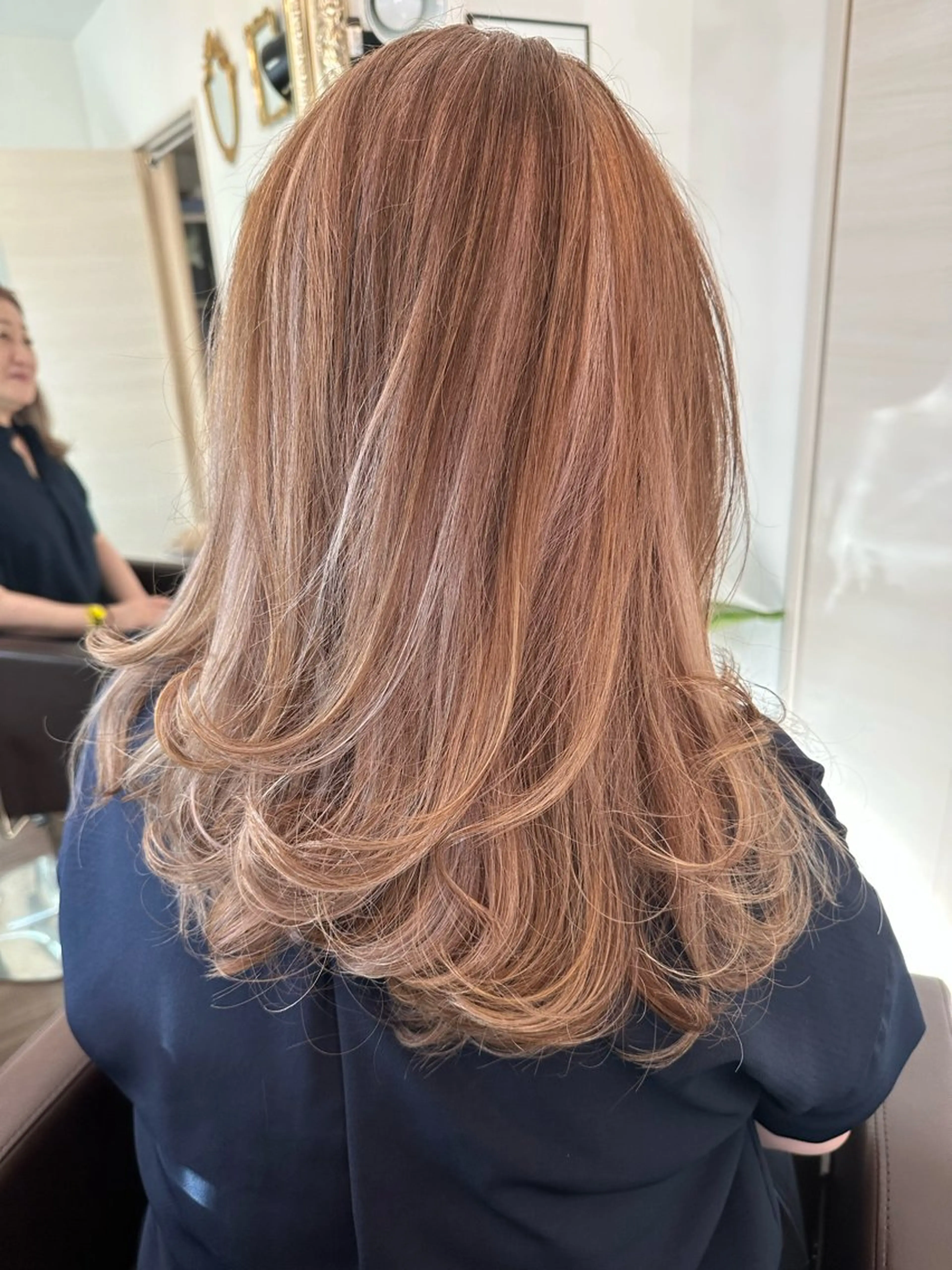 ロング カラー ハイライトカラー ピンクカラー ハイライト カット ヘアカラー トリートメント 🌺✨小川 友佳✨🌺のヘアスタイル