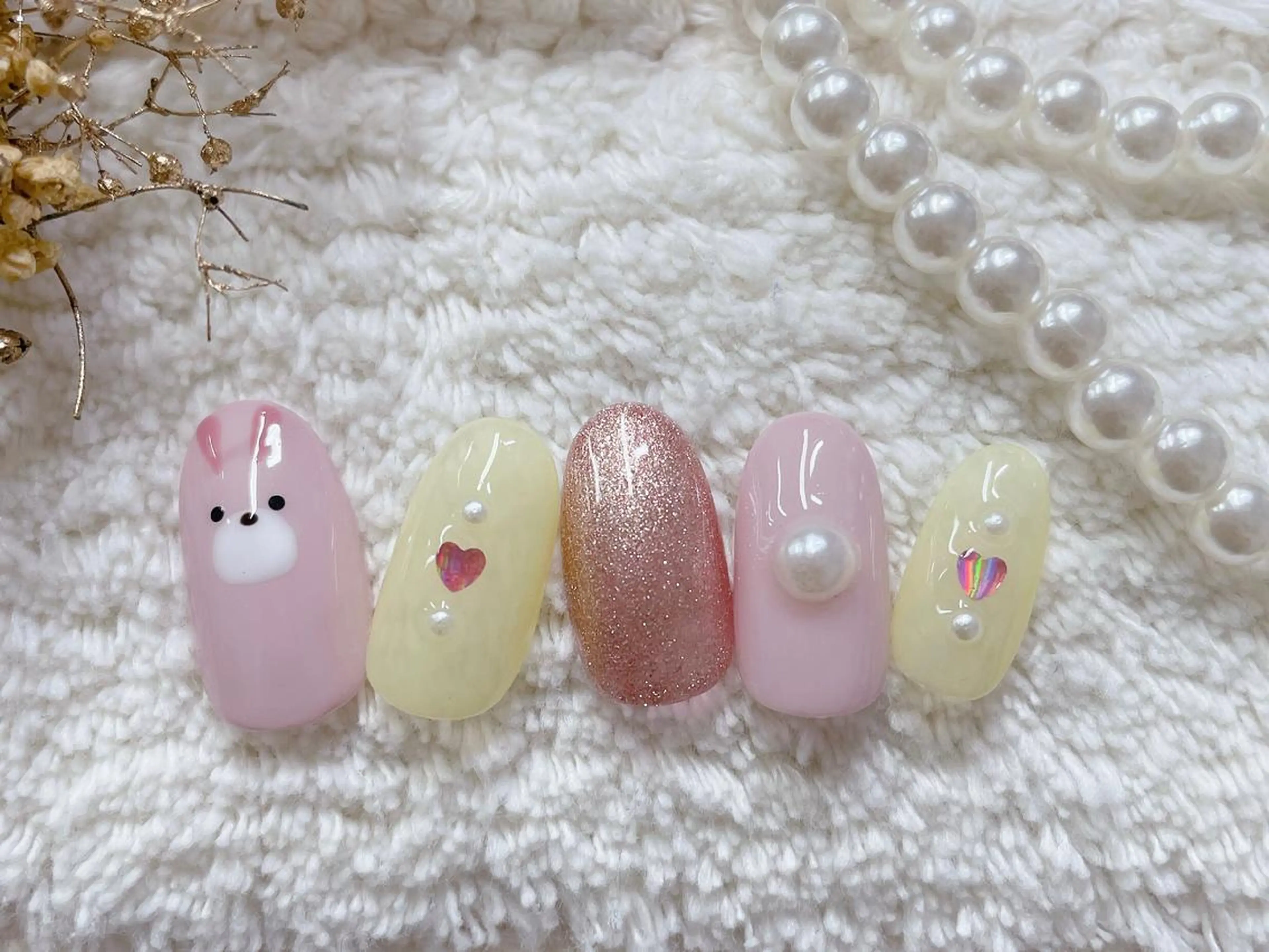 ネイル ハンドネイル ネイルPetit Ribbonのネイルデザイン