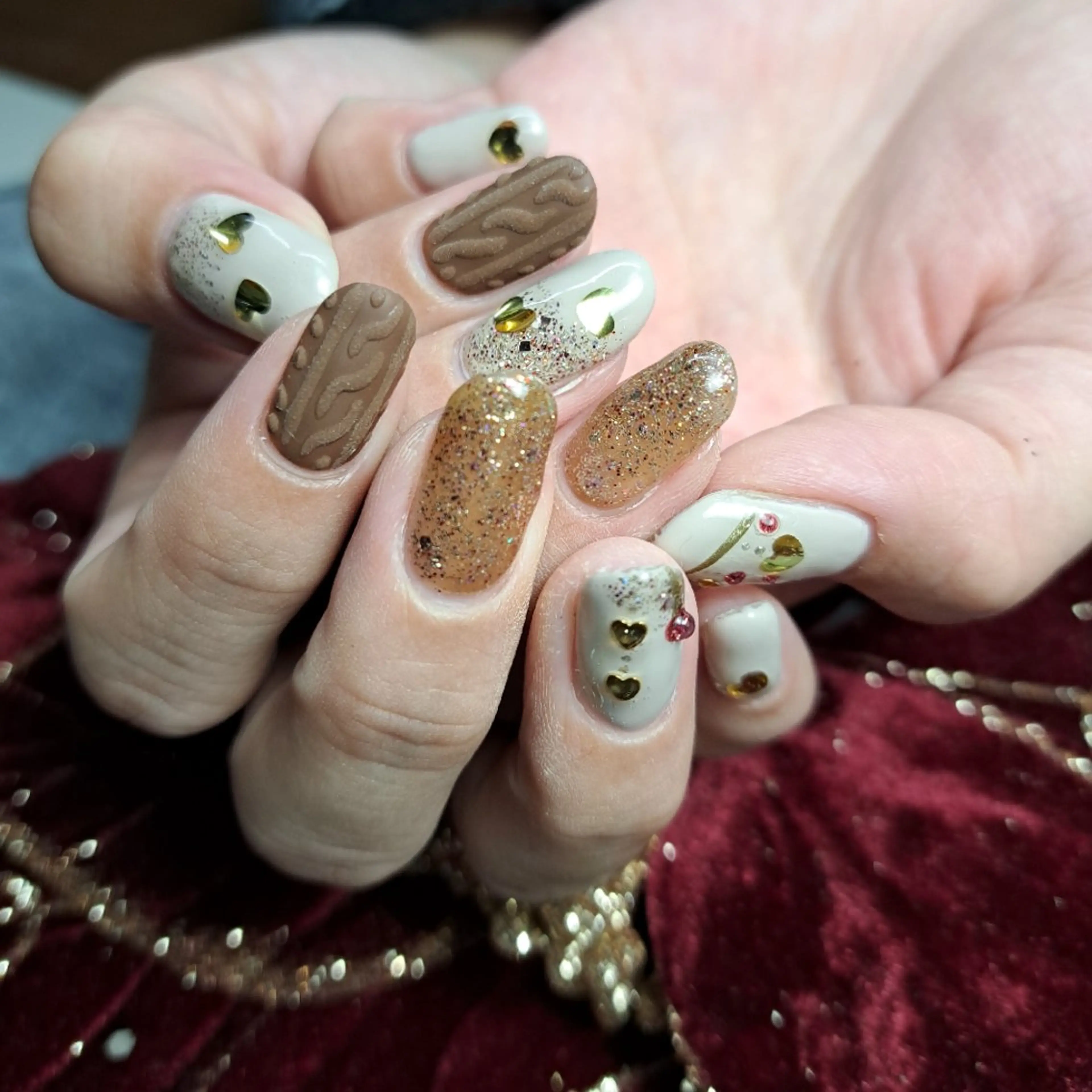 ネイル 持ち込み 冬ネイル クリスマス HAYASHI  Nのネイルデザイン