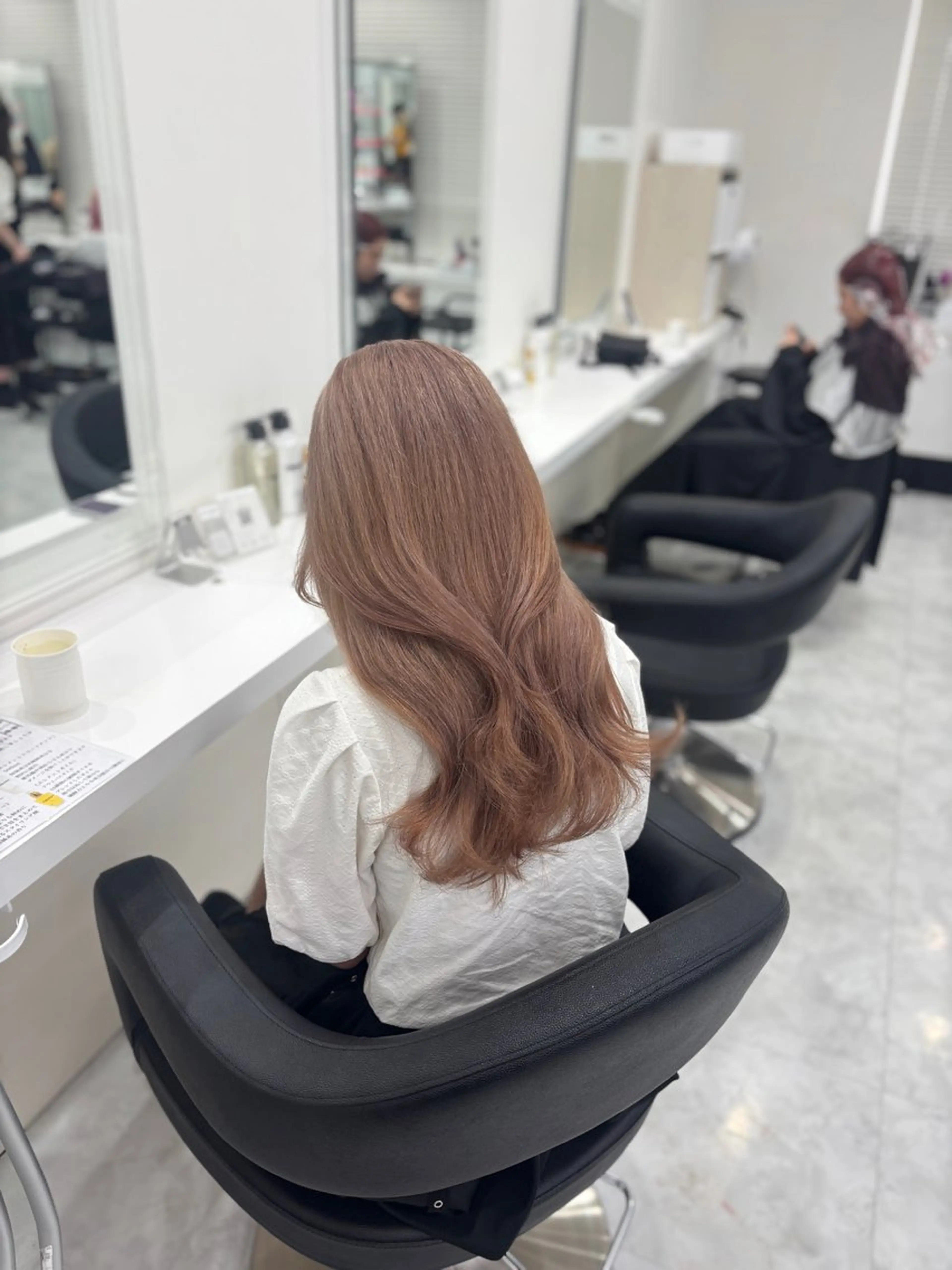 カラー ヘアカラー トリートメント ヘッドスパ ヘアセット 🎀ハイトーン✖︎ 暖色🎀RYUKAのヘアスタイル