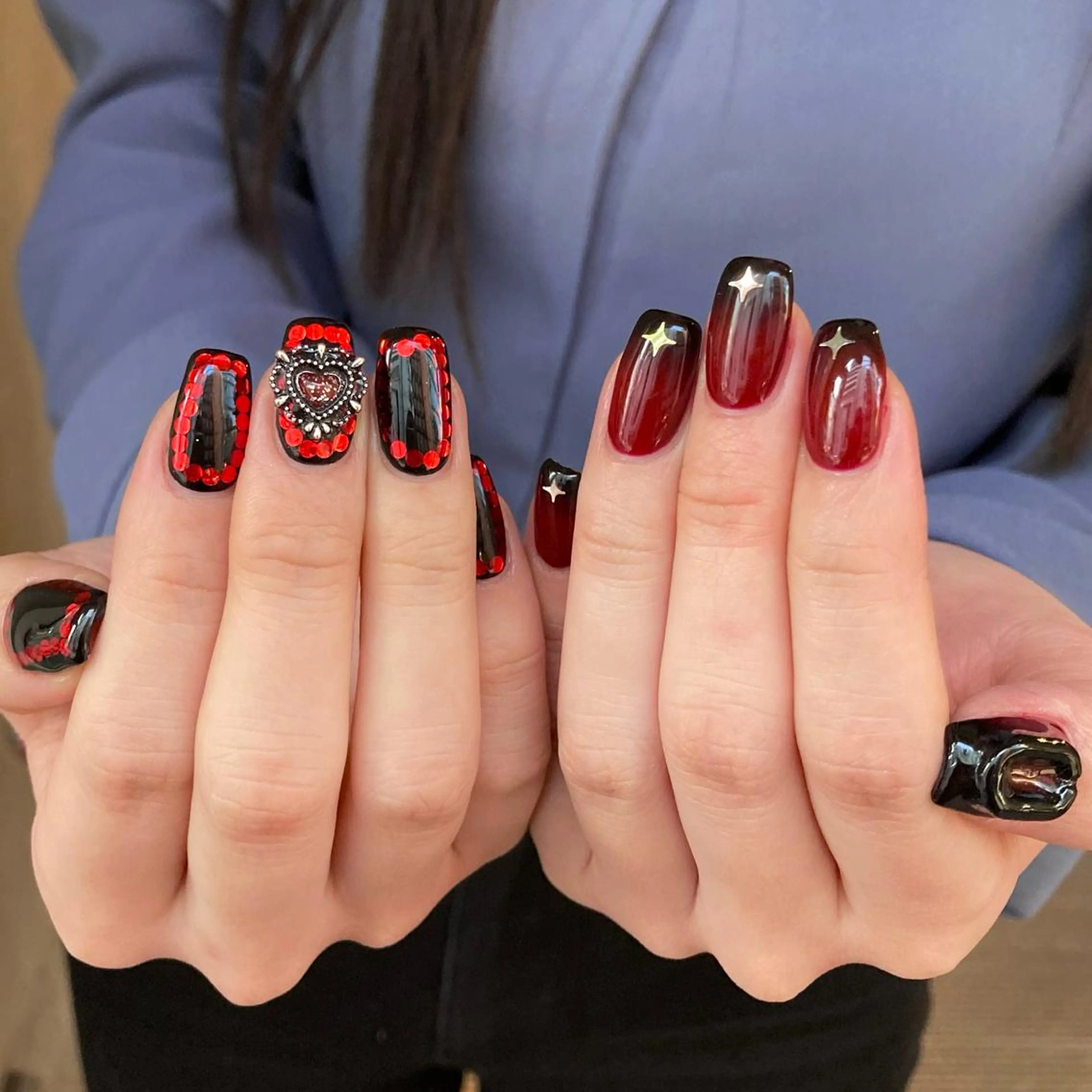 ネイル ハンドネイル フットネイル kana/モード ・グランジ໒꒱のネイルデザイン