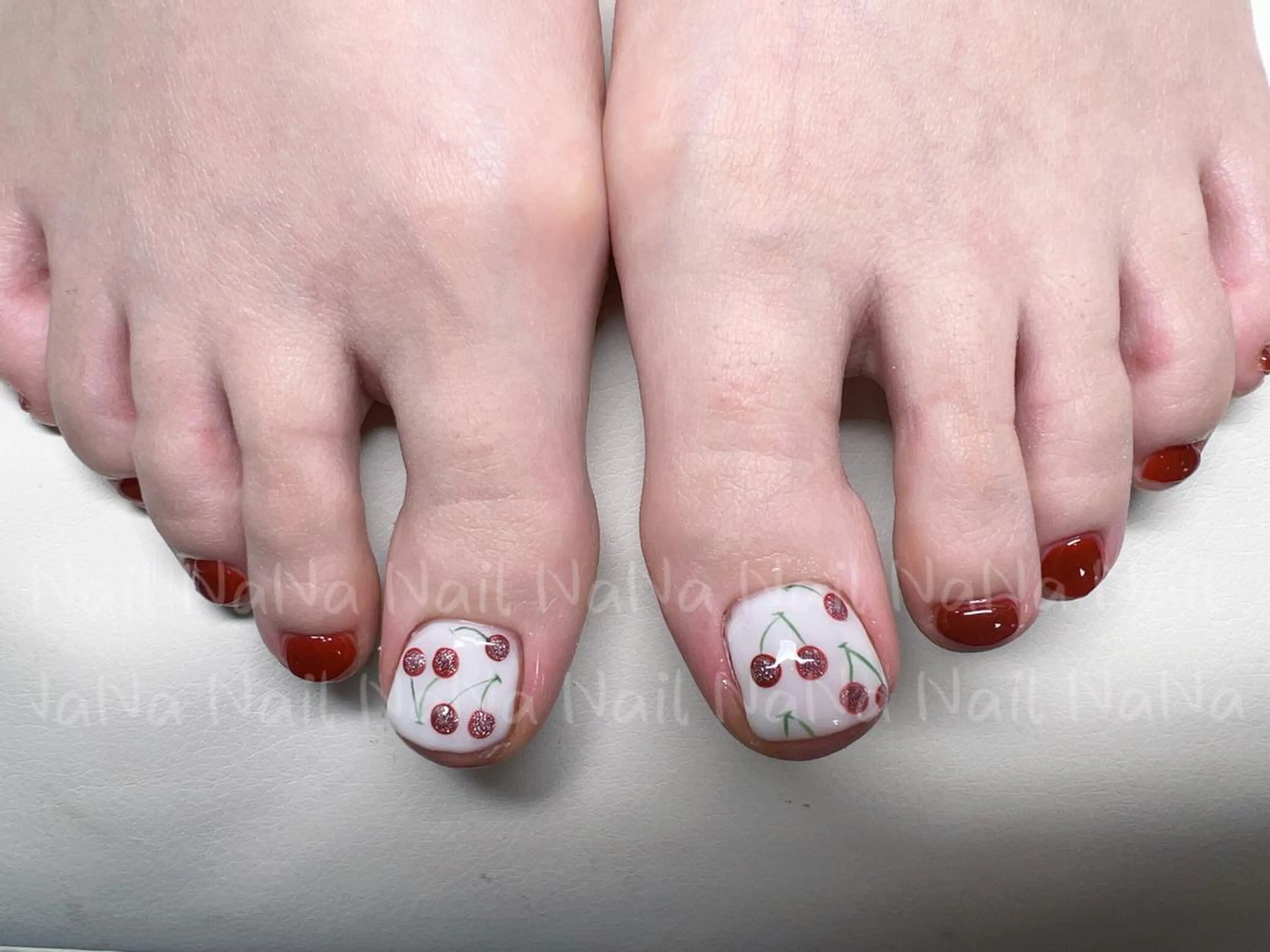 ショート カラー ネイル フットネイル Nail NaNaのネイルデザイン