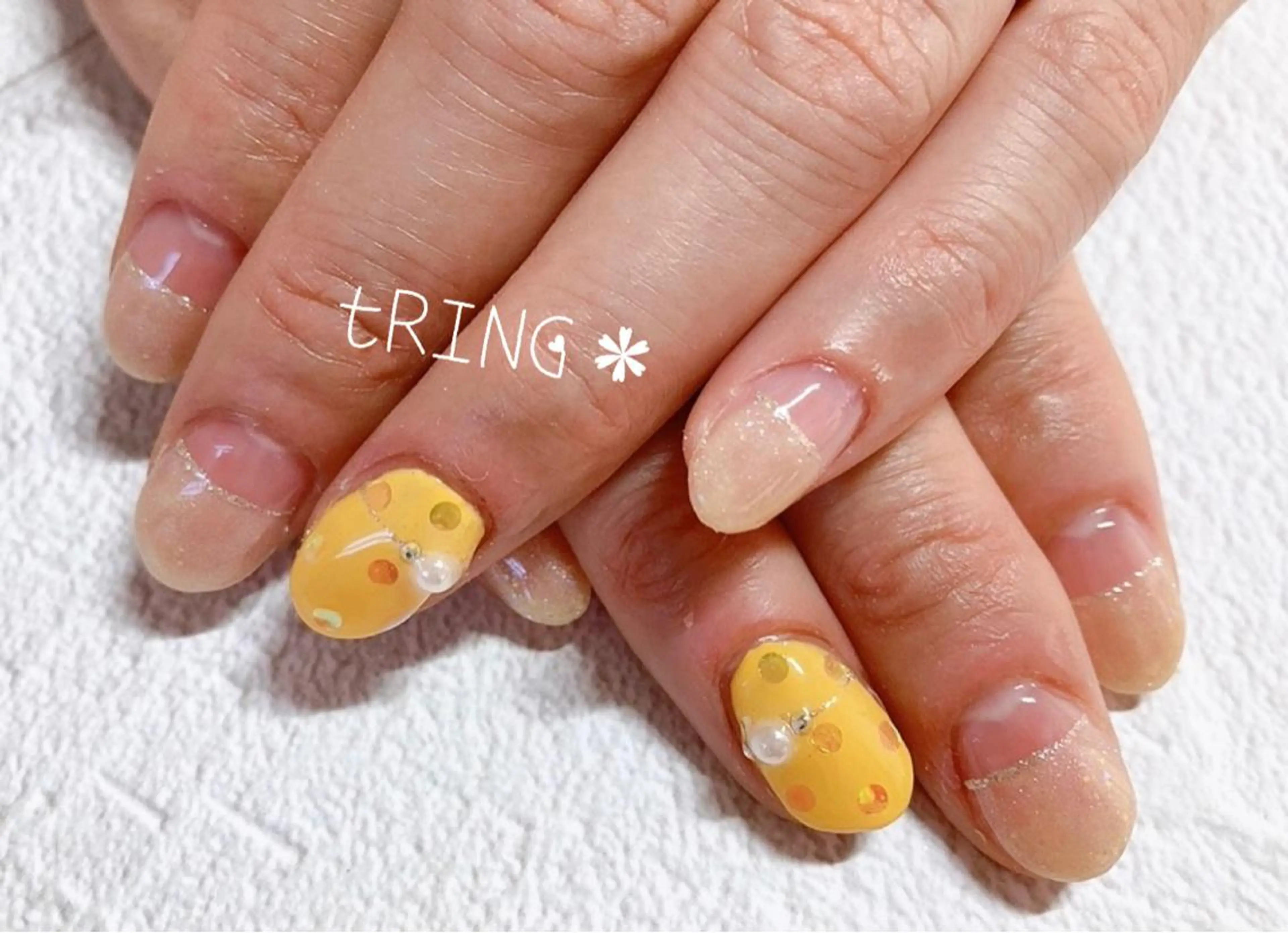 ネイル ハンドネイル tRING＊ しいの木台のネイルデザイン