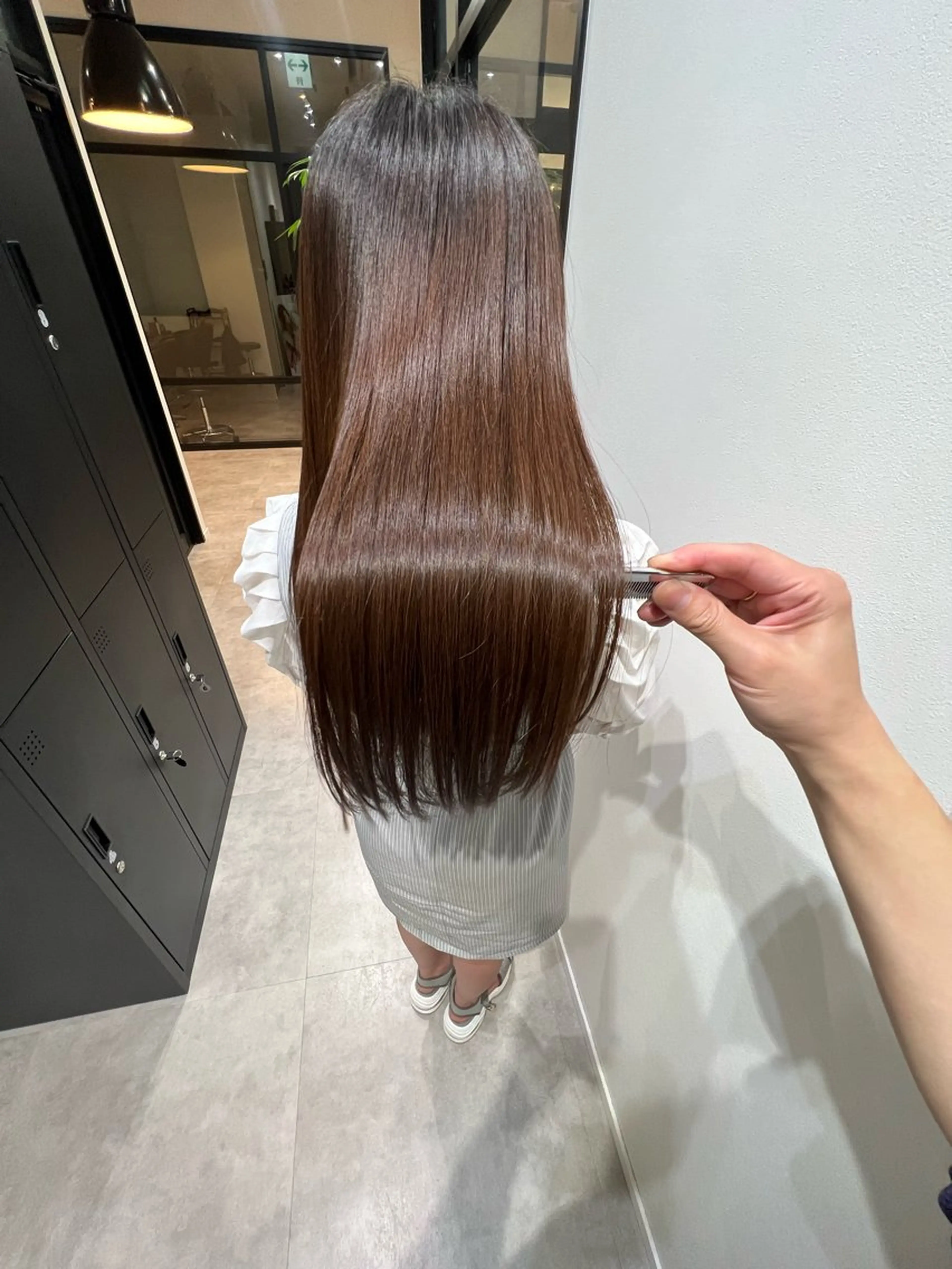 セミロング カラー 髪質改善 カット ヘアカラー トリートメント Deseo 髪質改善 店長🫧ダイトのヘアスタイル