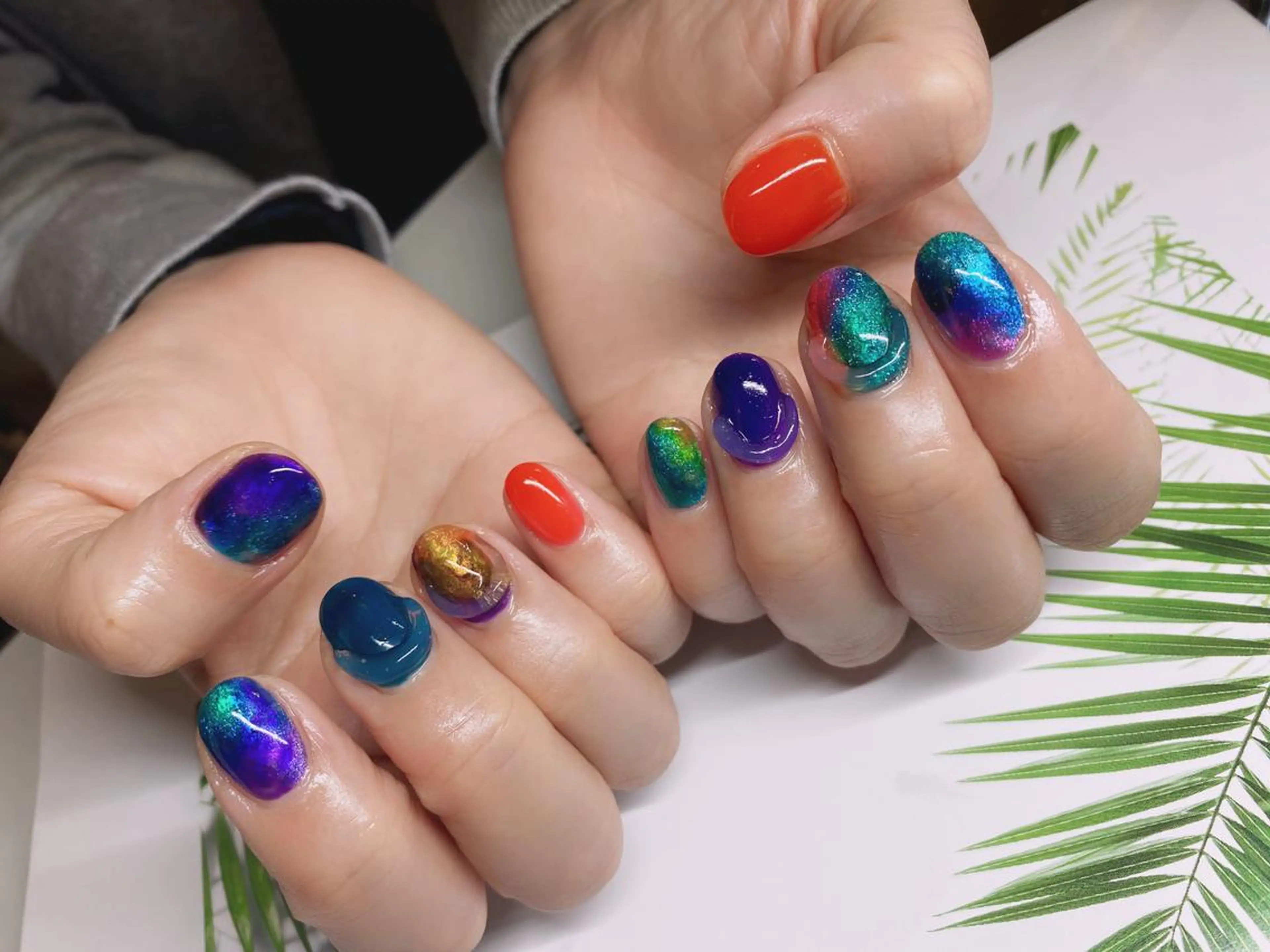 ショート ハンドネイル NAILSALON 🍔Timna🍟のネイルデザイン