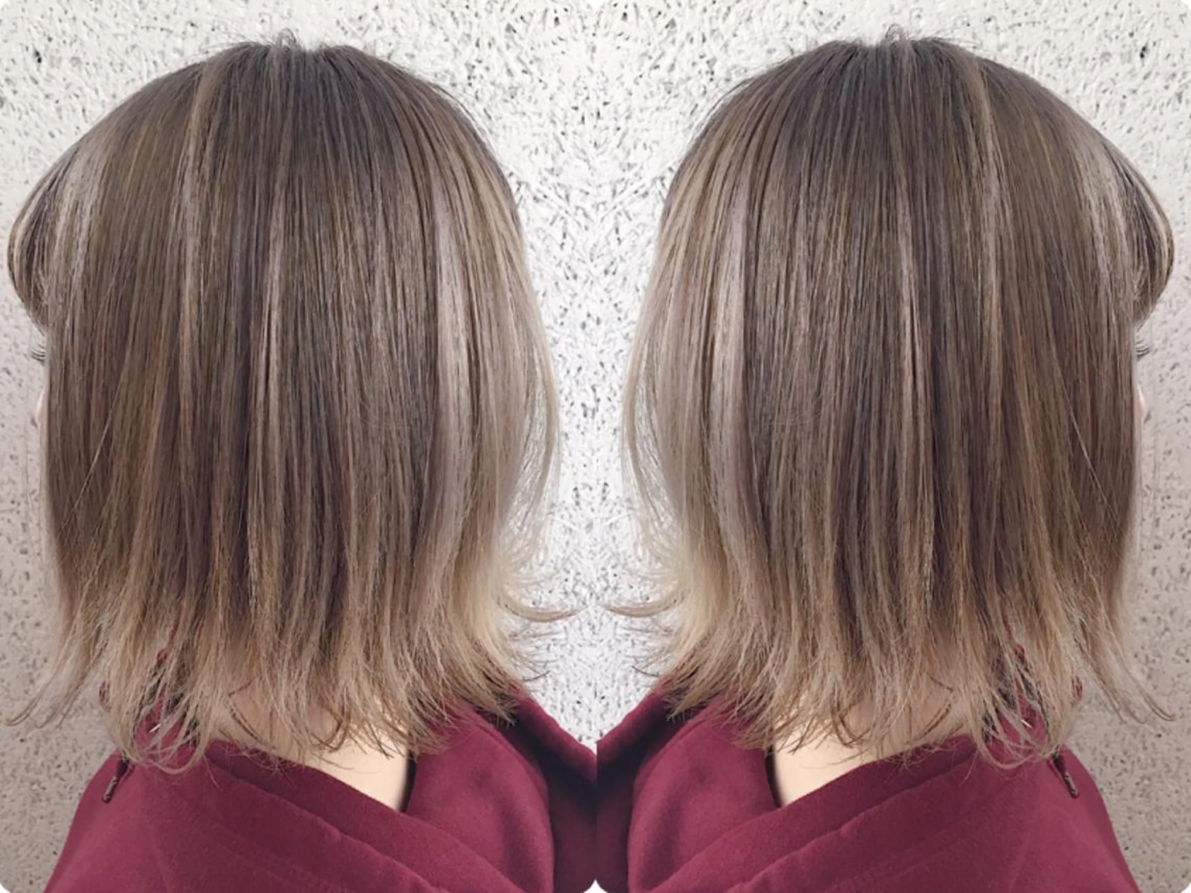 ミディアム カラー ヘアアレンジ ベージュカラー ブリーチ ケアブリーチ ミルクティーベージュ ヘアカラー トリートメント ヘアセット ✨ハイクオリティ✨ 山本香也のヘアスタイル