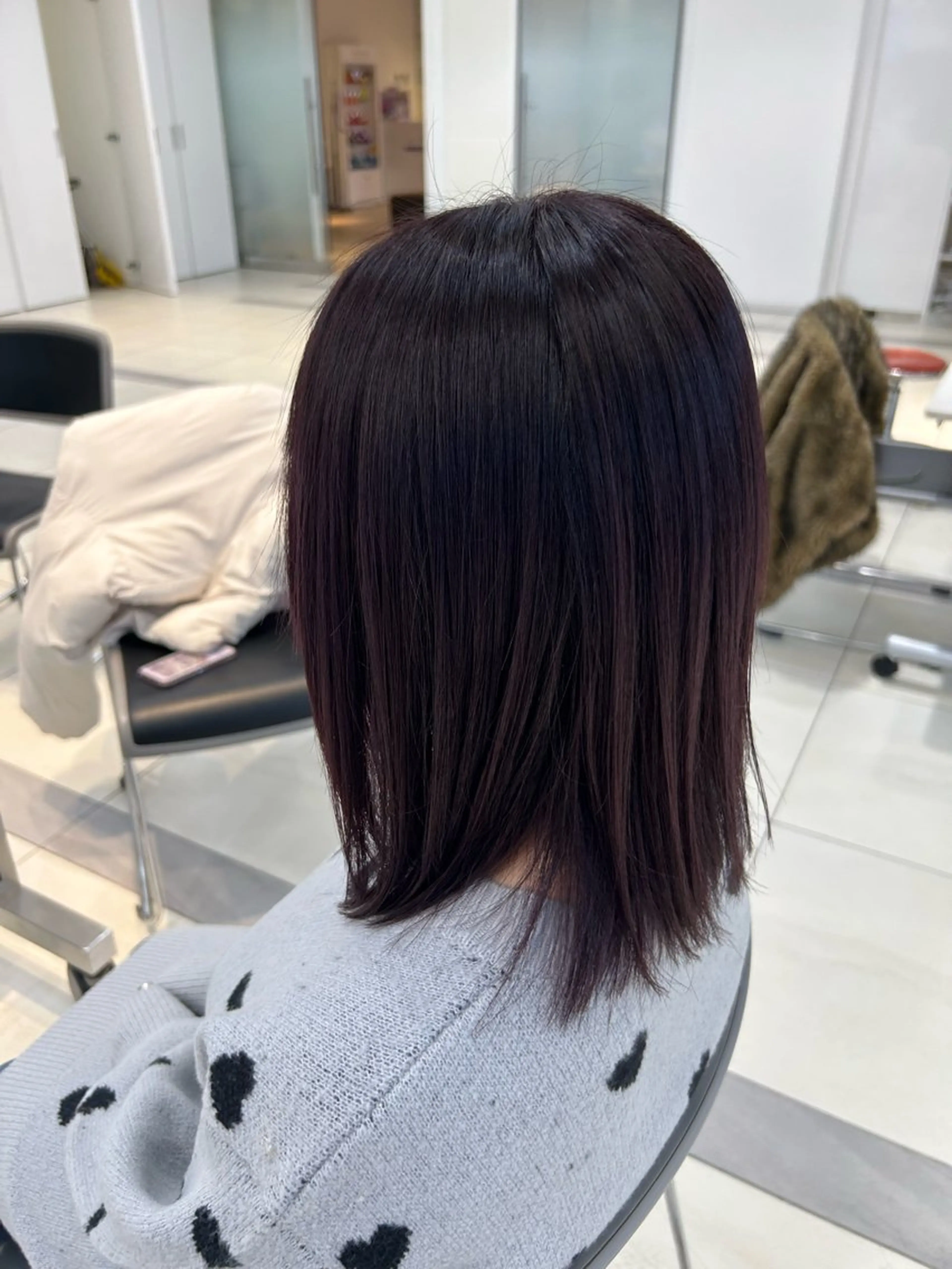 ミディアム カット ヘアカラー トリートメント lico×little札幌駅前所属・大人カラー/韓国風/ EMU🦋のヘアスタイル