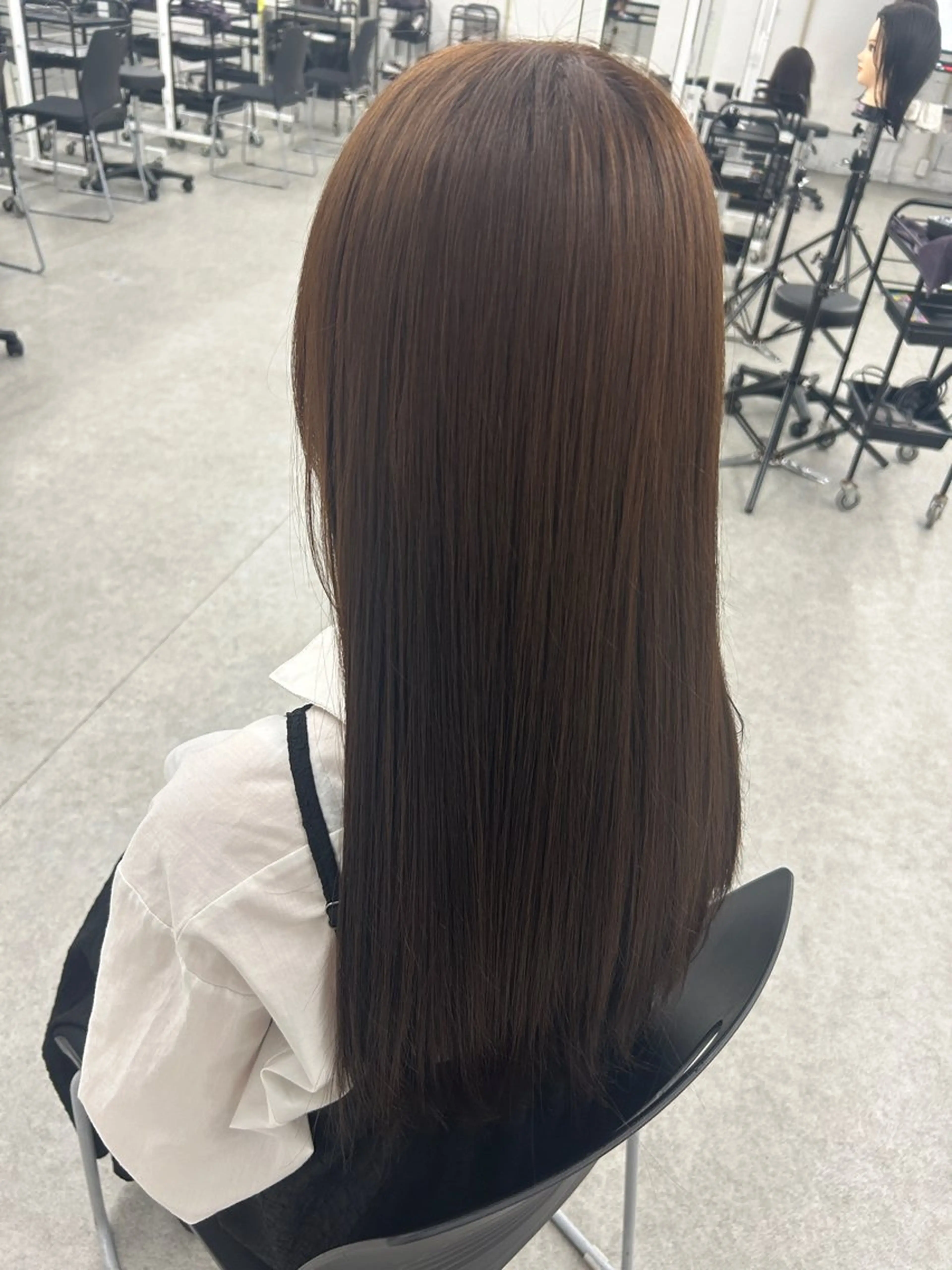 ロング カラー ヘアアレンジ ブラウンカラー 透明感カラー 艶髪/韓国レイヤー 🤍Houtoのヘアスタイル