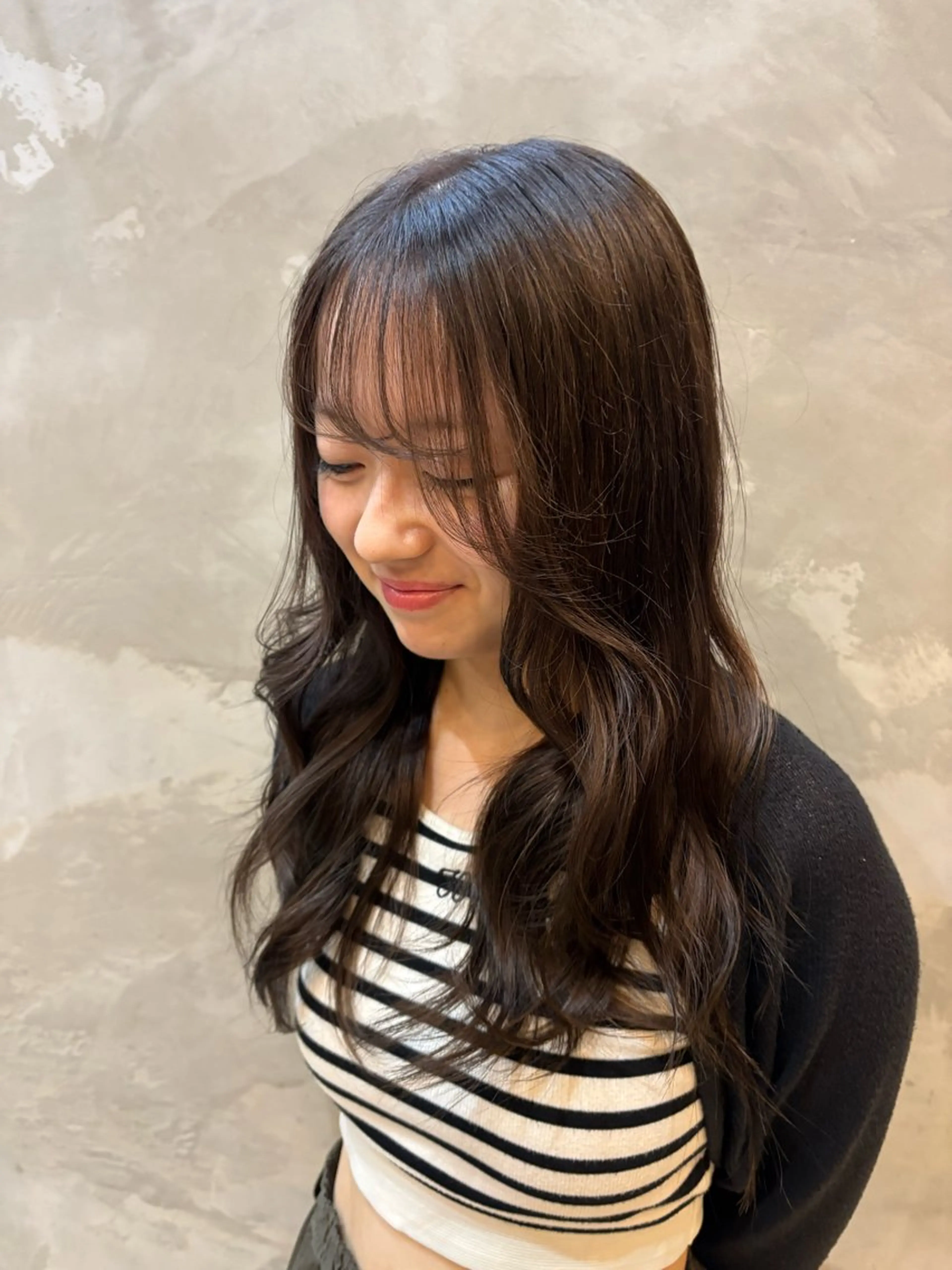 セミロング ヘアカラー トリートメント 渋谷駅/ボブパーマ/ レイヤー/ケンコウのヘアスタイル