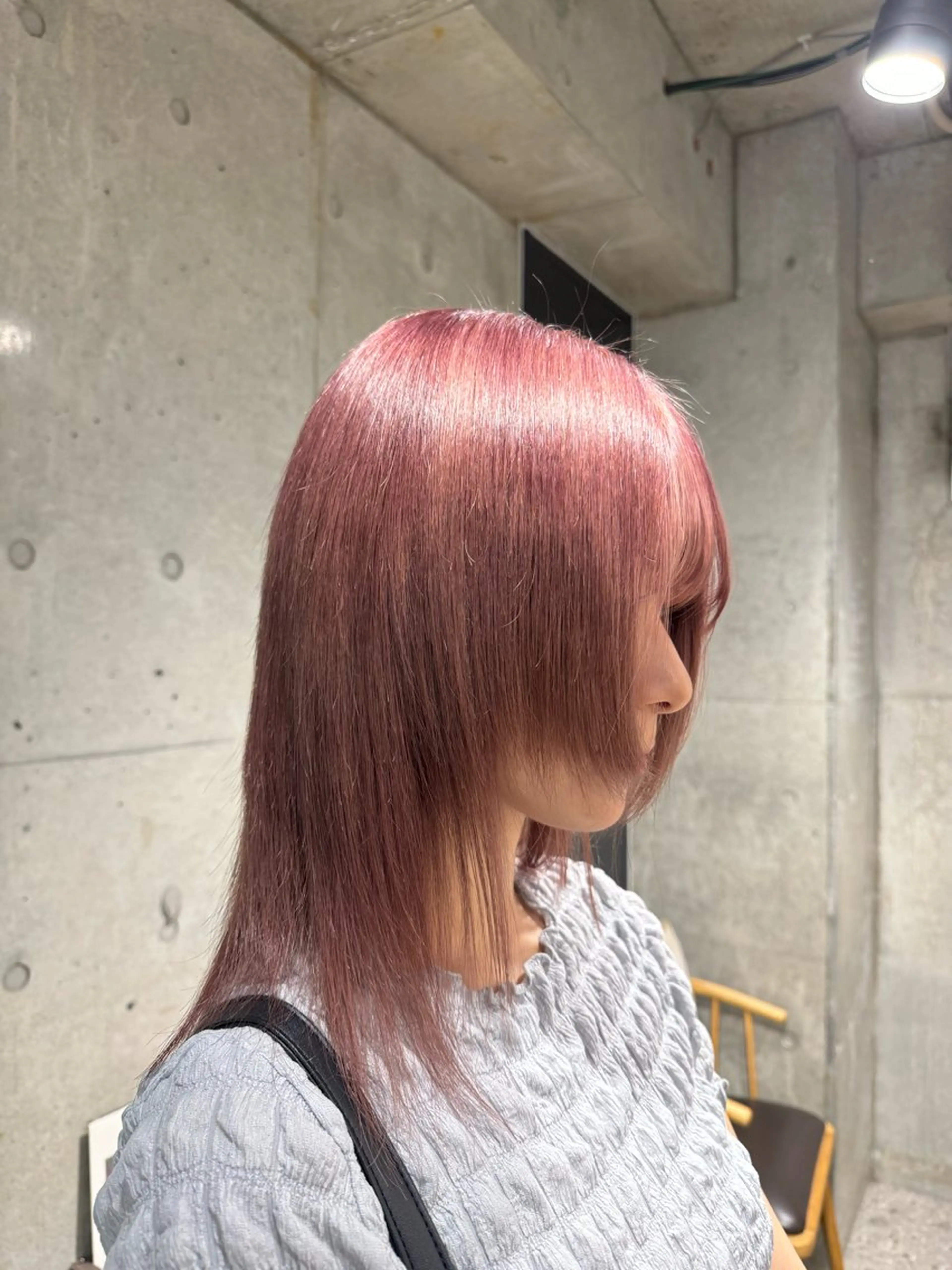 セミロング ヘアカラー 🎀ダブルカラー hinata🎀のヘアスタイル