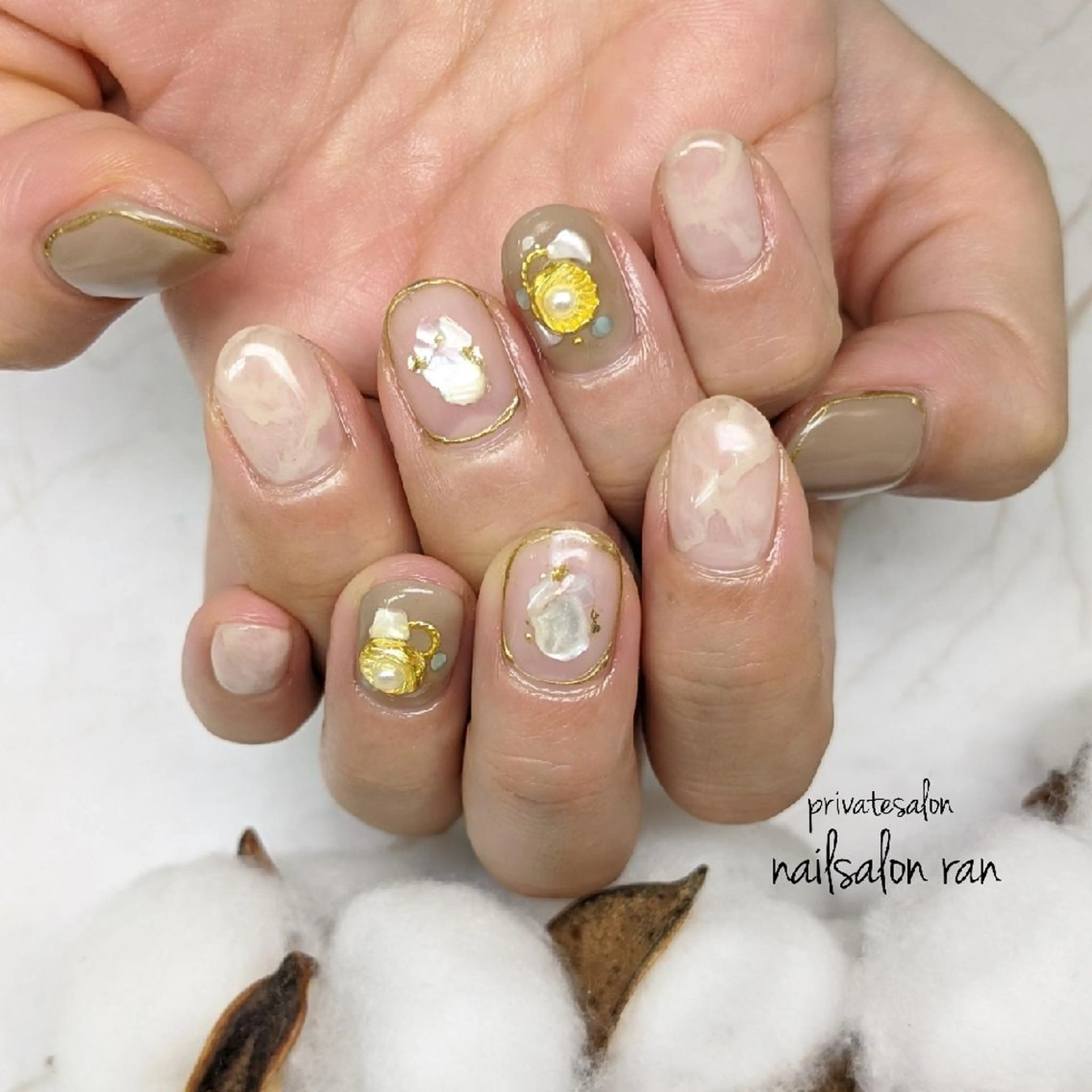 ネイル アートネイル 持ち込み nailsalon ranのネイルデザイン