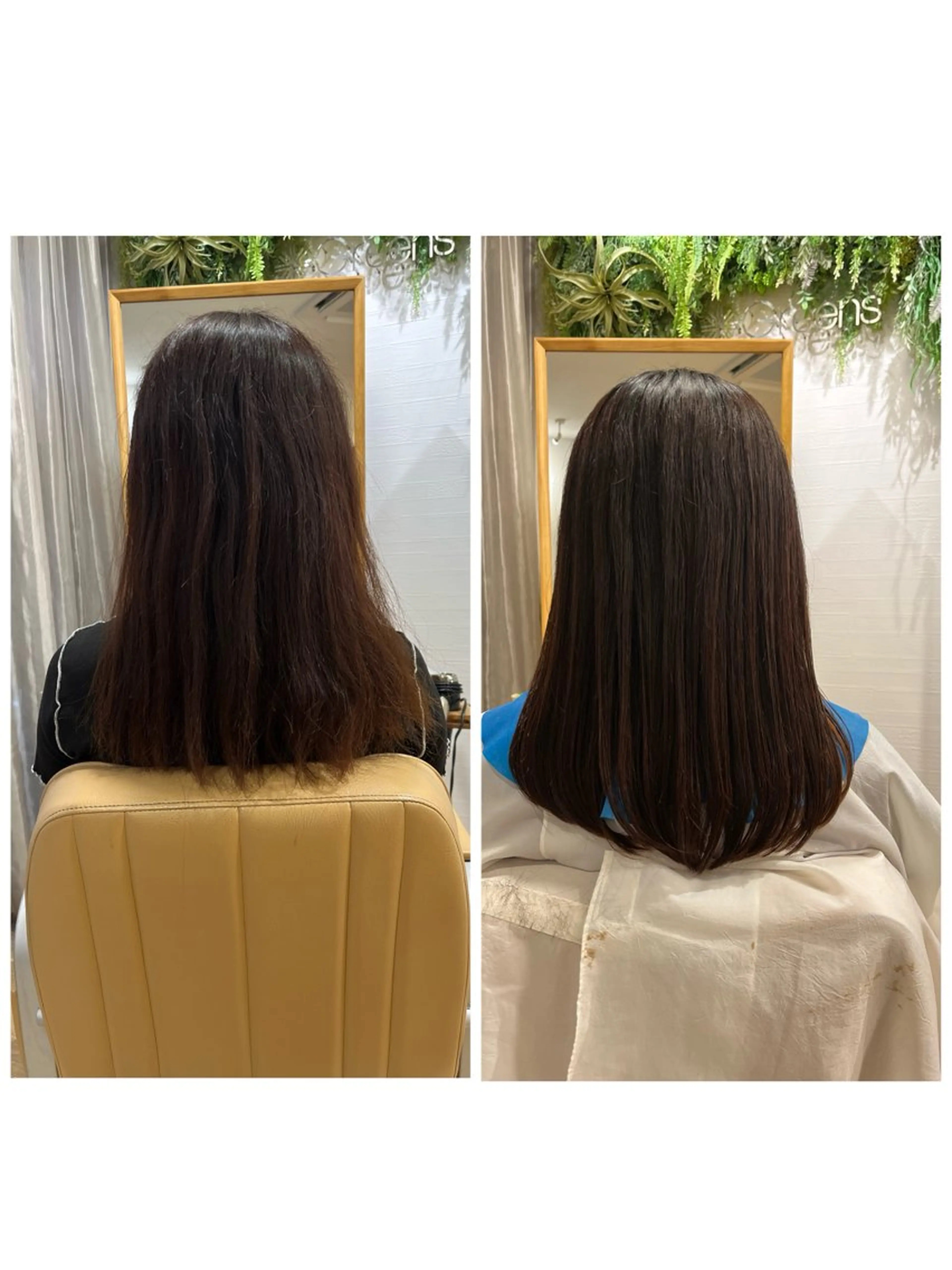 セミロング カット Greens Yokoのヘアスタイル