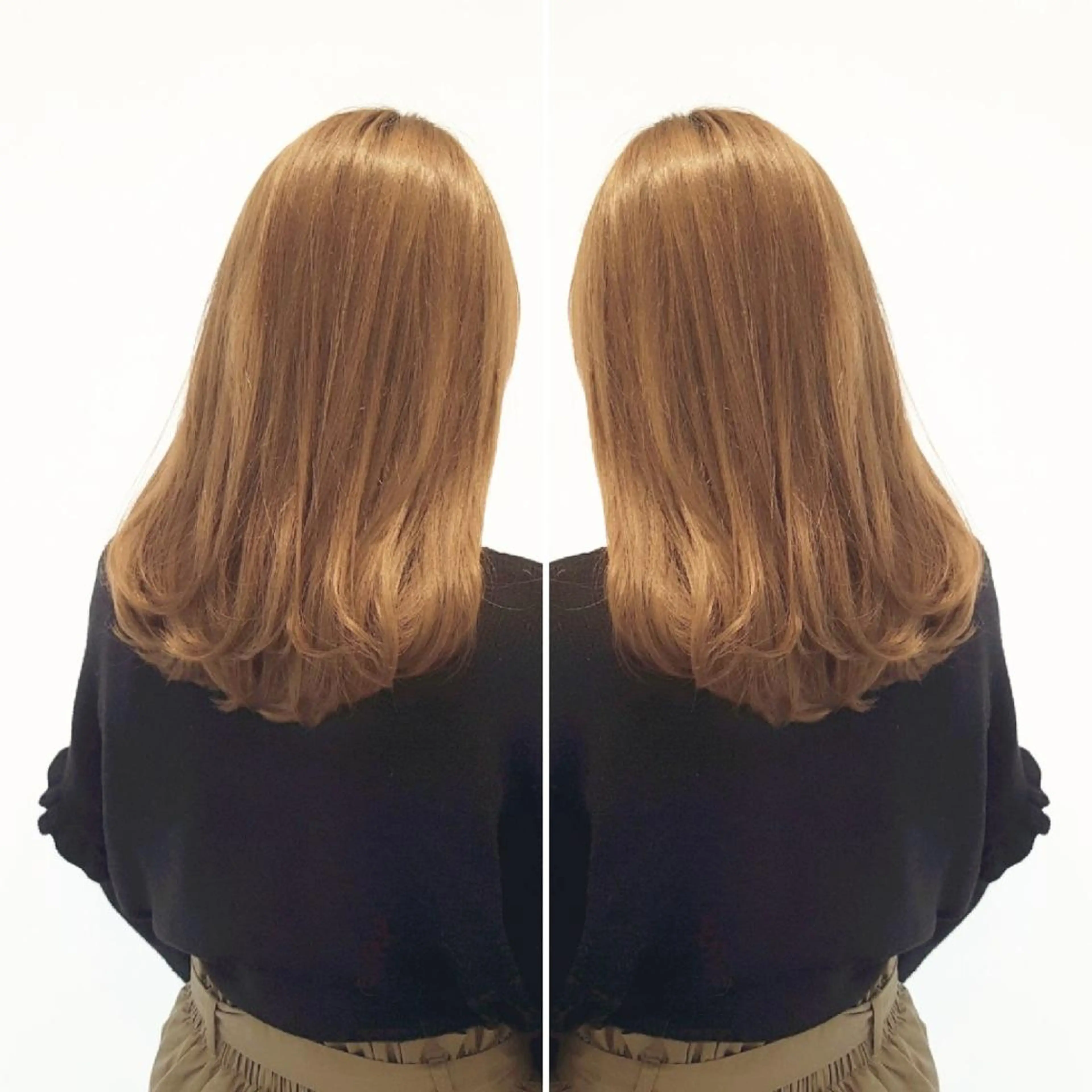 セミロング カラー 美髪⭐︎髪質改善 井上　康司のヘアスタイル