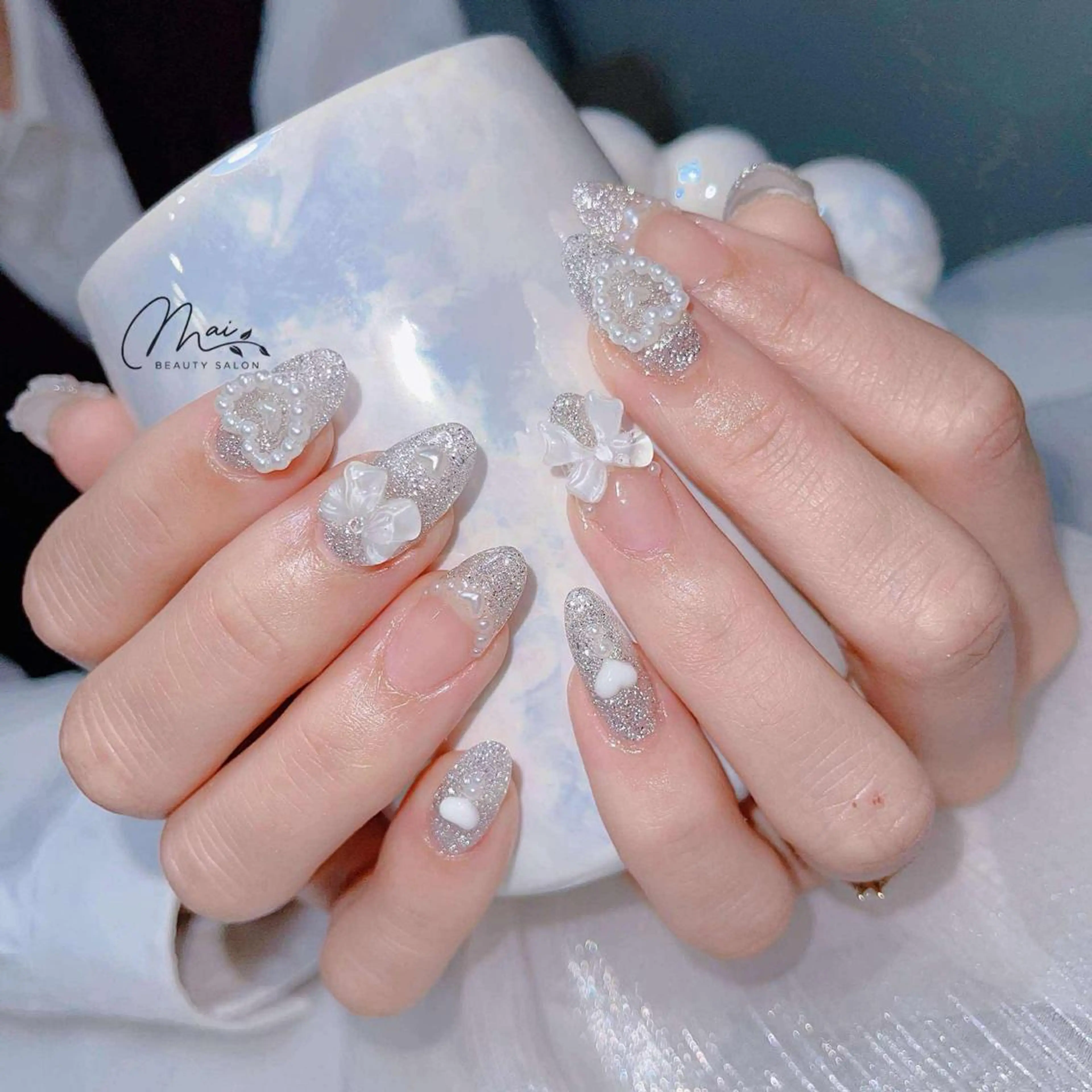 ネイル ジェルネイル パラジェル ワンホンネイル ハンドネイル MaiBeauty Niのネイルデザイン