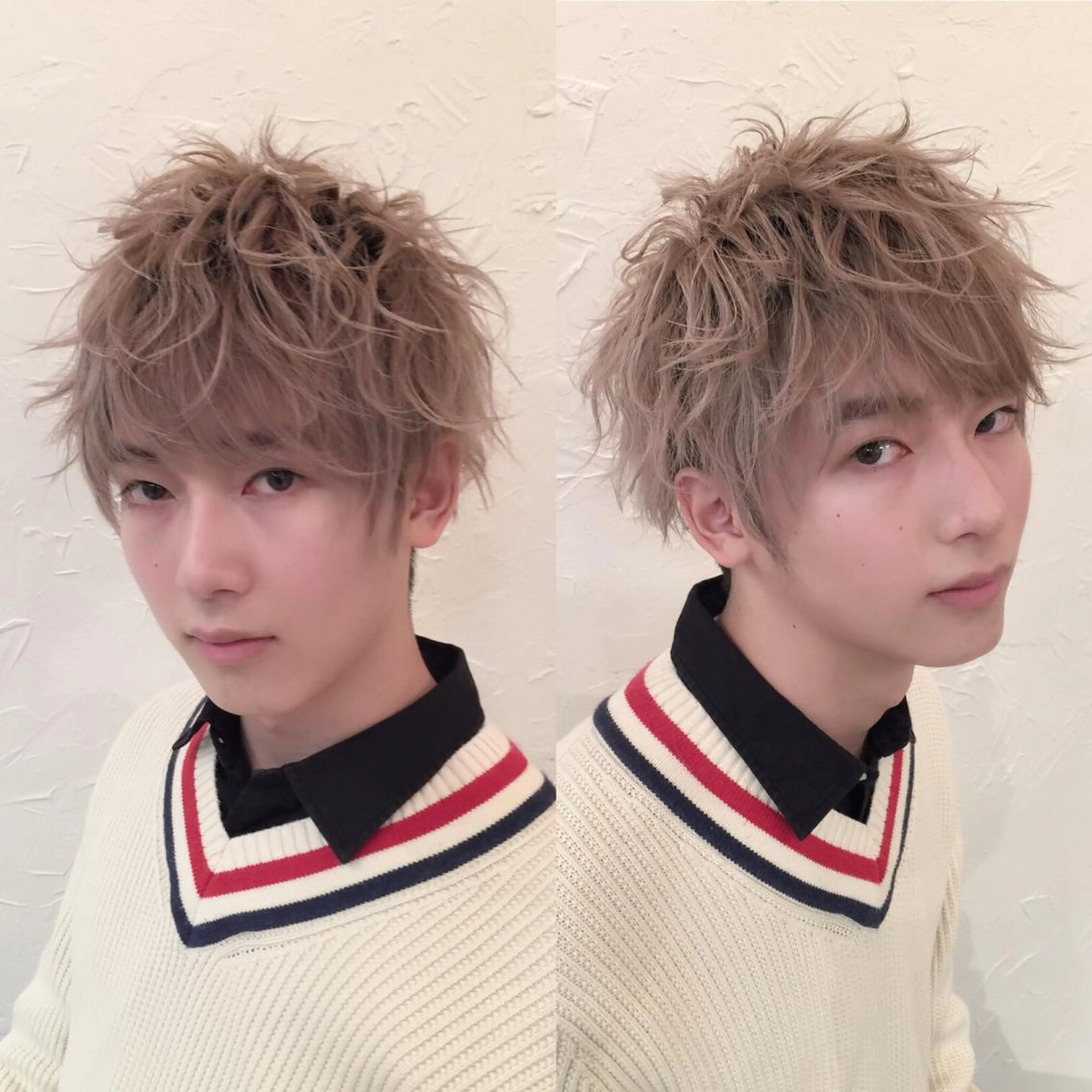 ショート ミディアム セミロング ロング カラー メンズ メンズブリーチ マッシュ ブリーチ 👑圧倒的カラー👑 佐々木祐希のヘアスタイル