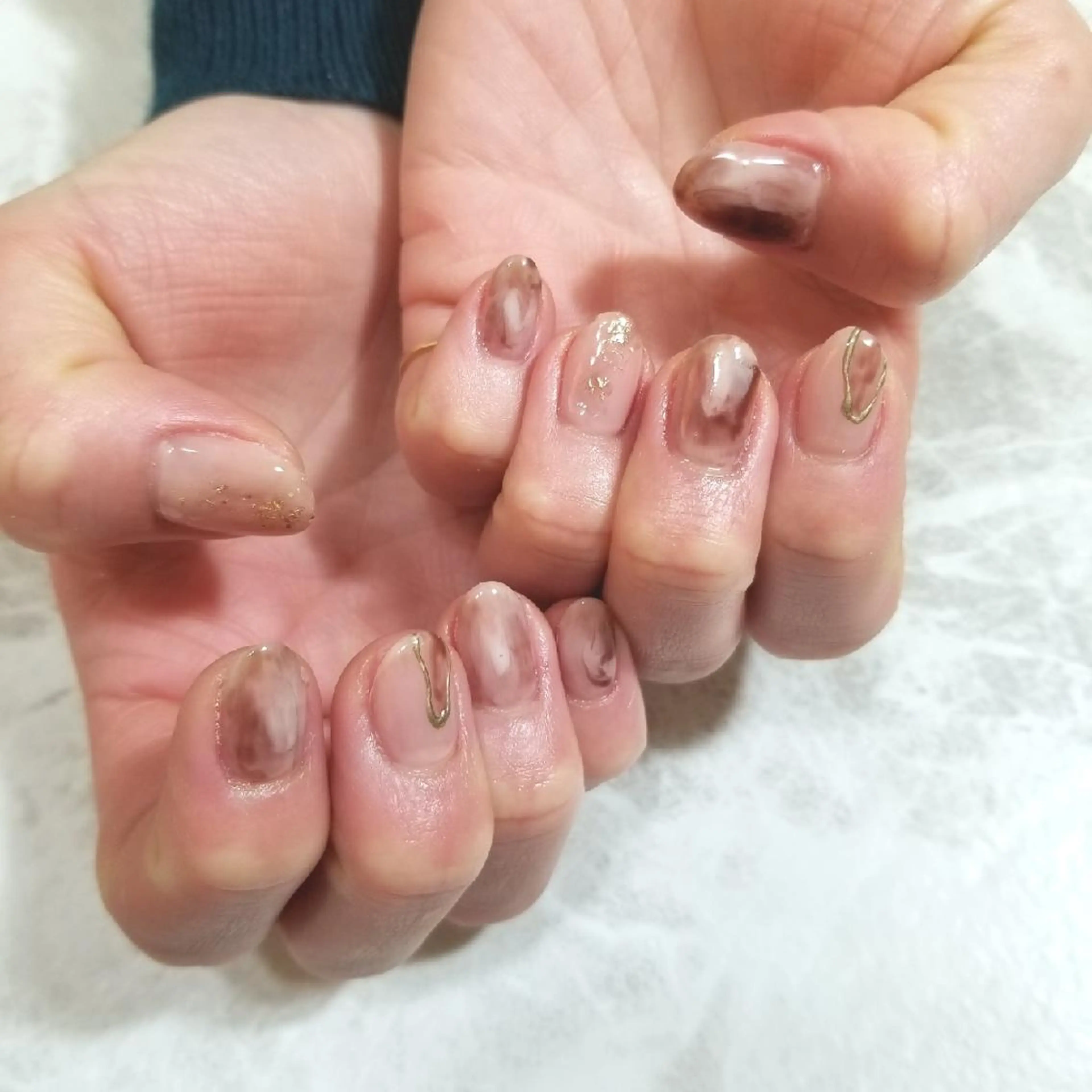 ネイル ニュアンスネイル ハンドネイル nailatelier nijiiro.所属・nijiiro🌈 サトウのネイルデザイン