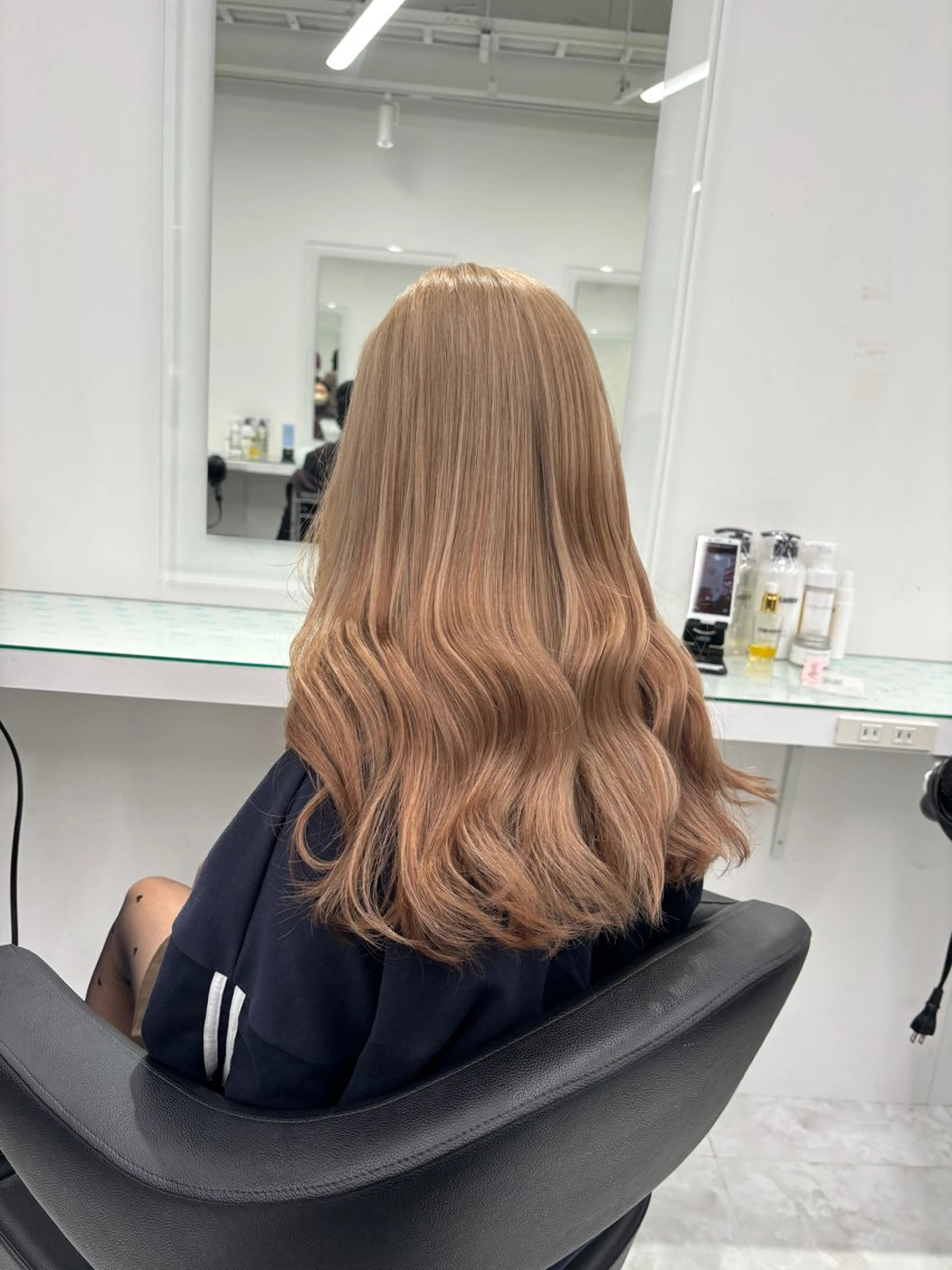 ロング カラー ヘアカラー トリートメント 💖ミルクティー💖 あかり💖のヘアスタイル