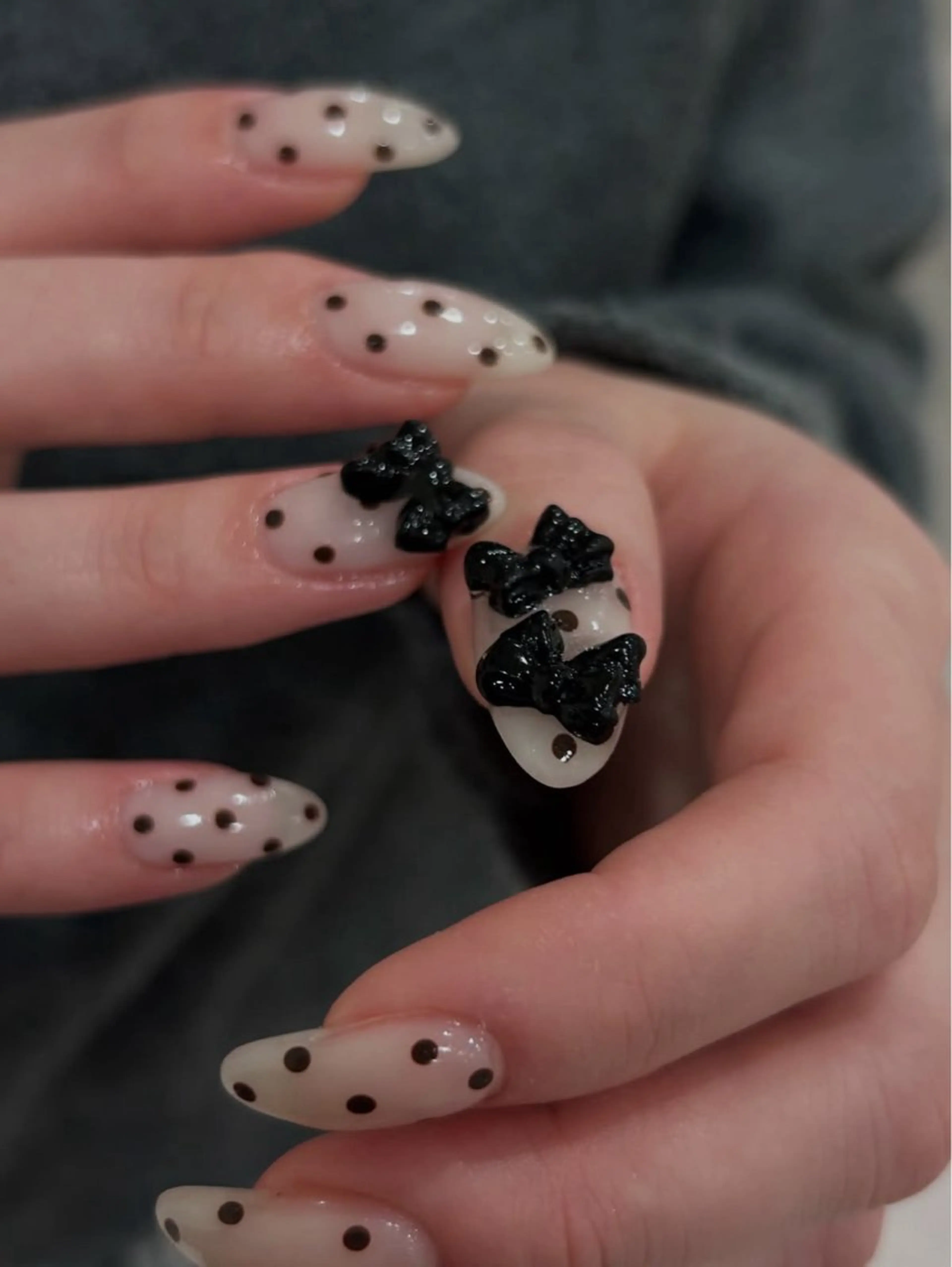 ネイル 韓国ネイル 持ち込み ニュアンスネイル ネイルチップ 冬ネイル RINN ANA.CHUOのネイルデザイン