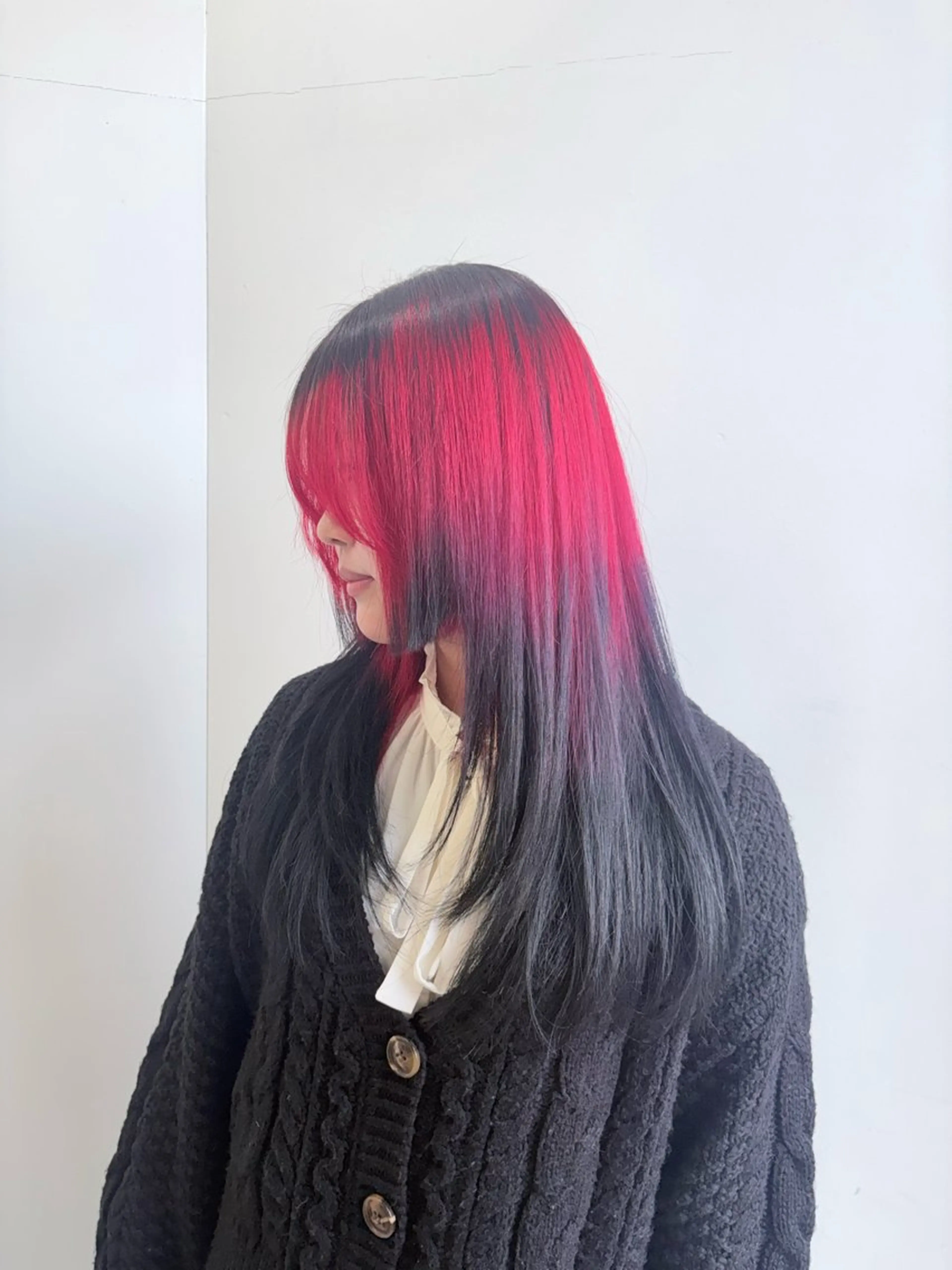 ロング カラー カット ヘアカラー 高明度ハイトーン× ショート/莉音🧤のヘアスタイル