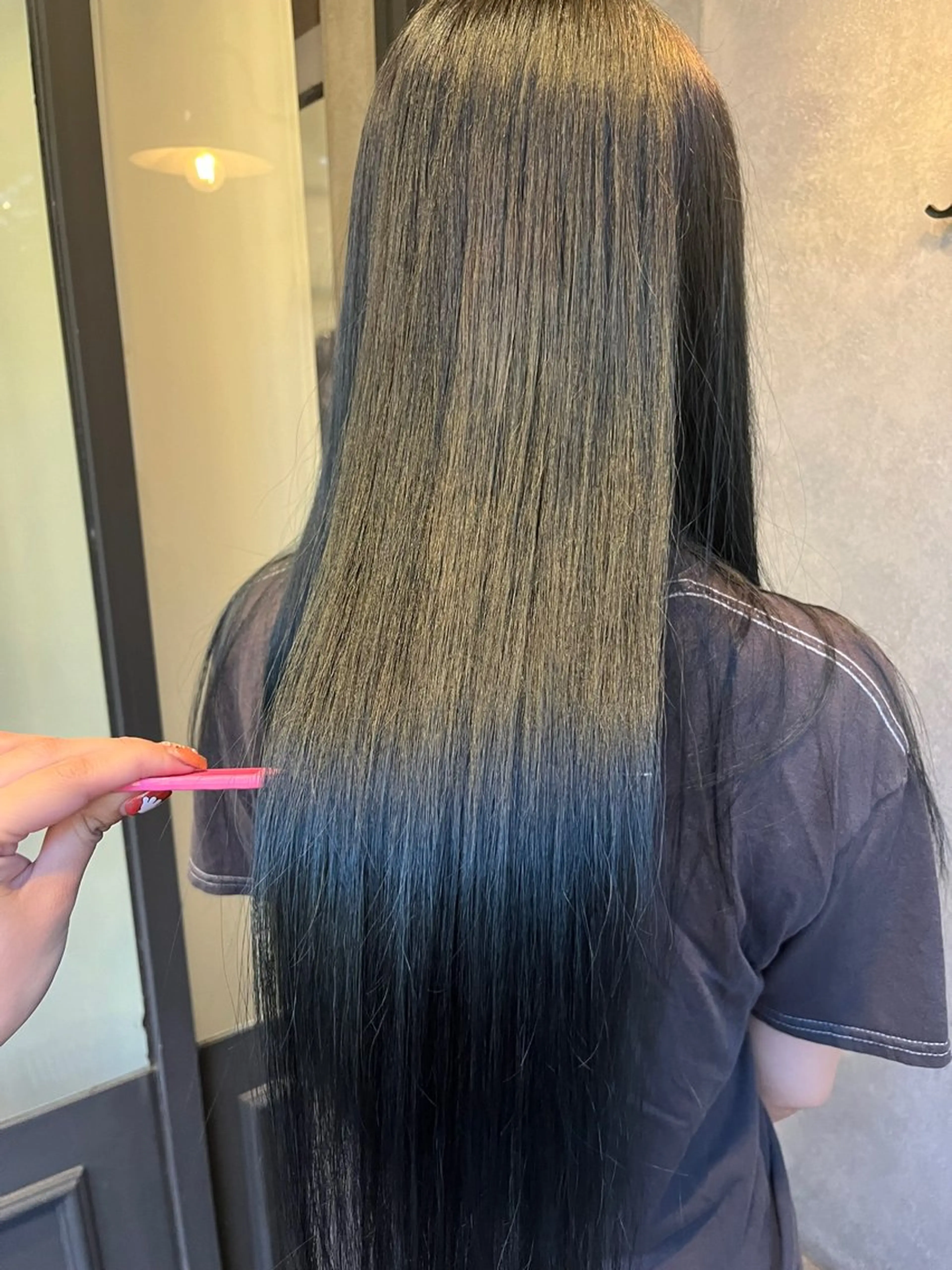 ロング カラー ダークシルバー ハイトーンカラー シルバー 🌟カットモデル 募集中🌟りかのヘアスタイル