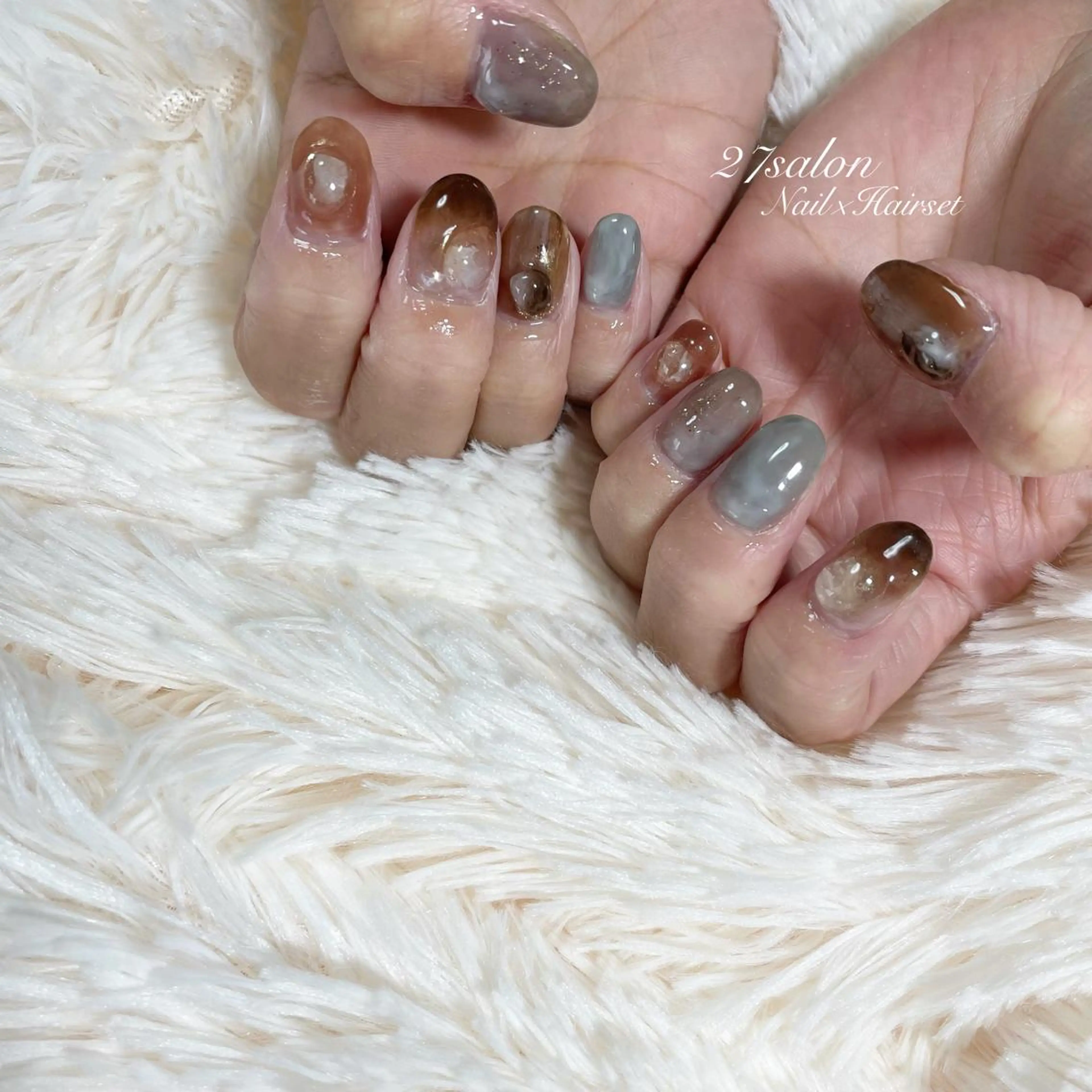 ネイル ニュアンスネイル 27salon yuinaのネイルデザイン