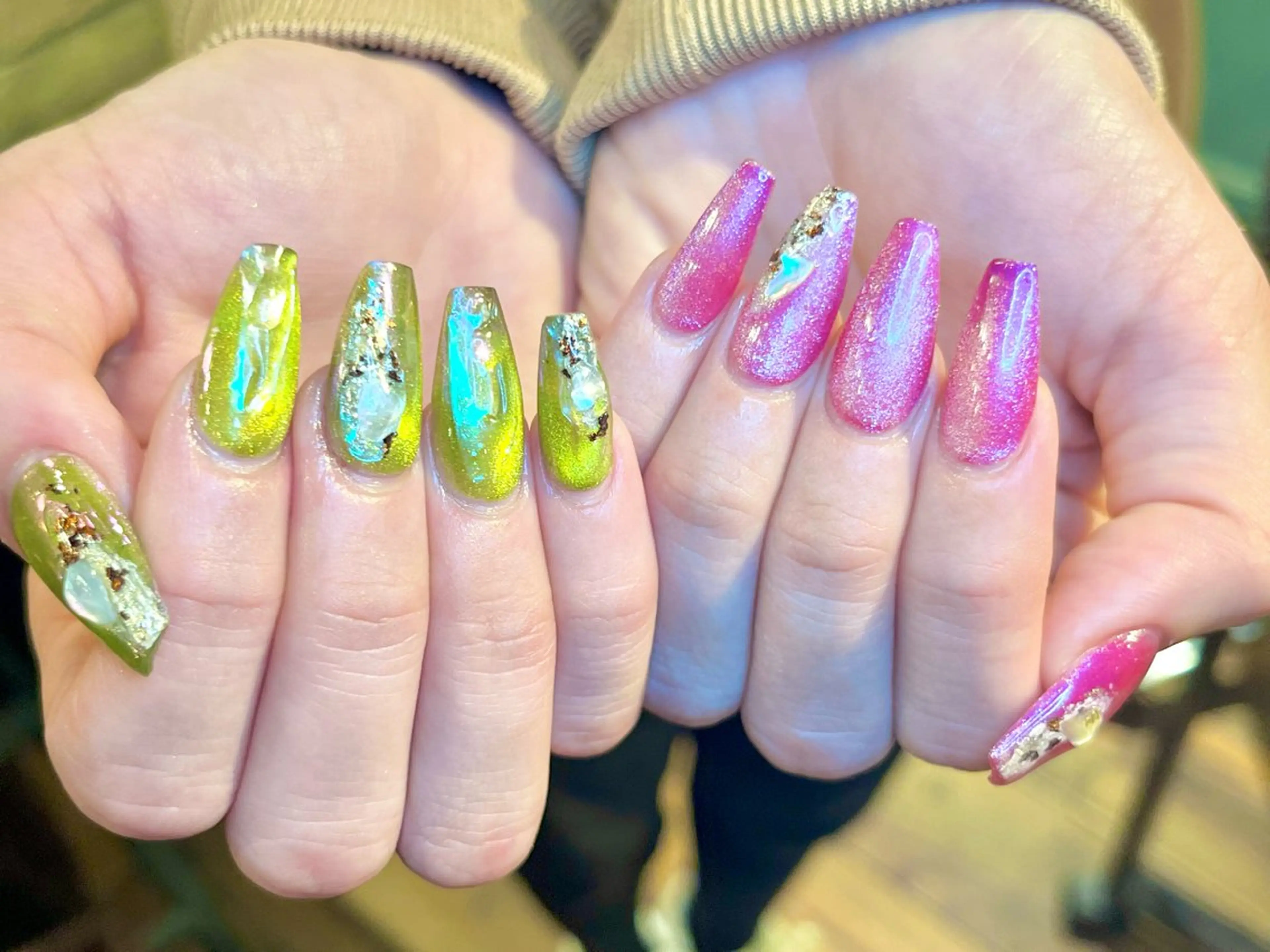 ネイル アートネイル オフィスネイル ワンカラーネイル ショートネイル ネイルサロン　リリーブランシュ所属・森 瑞紀のネイルデザイン