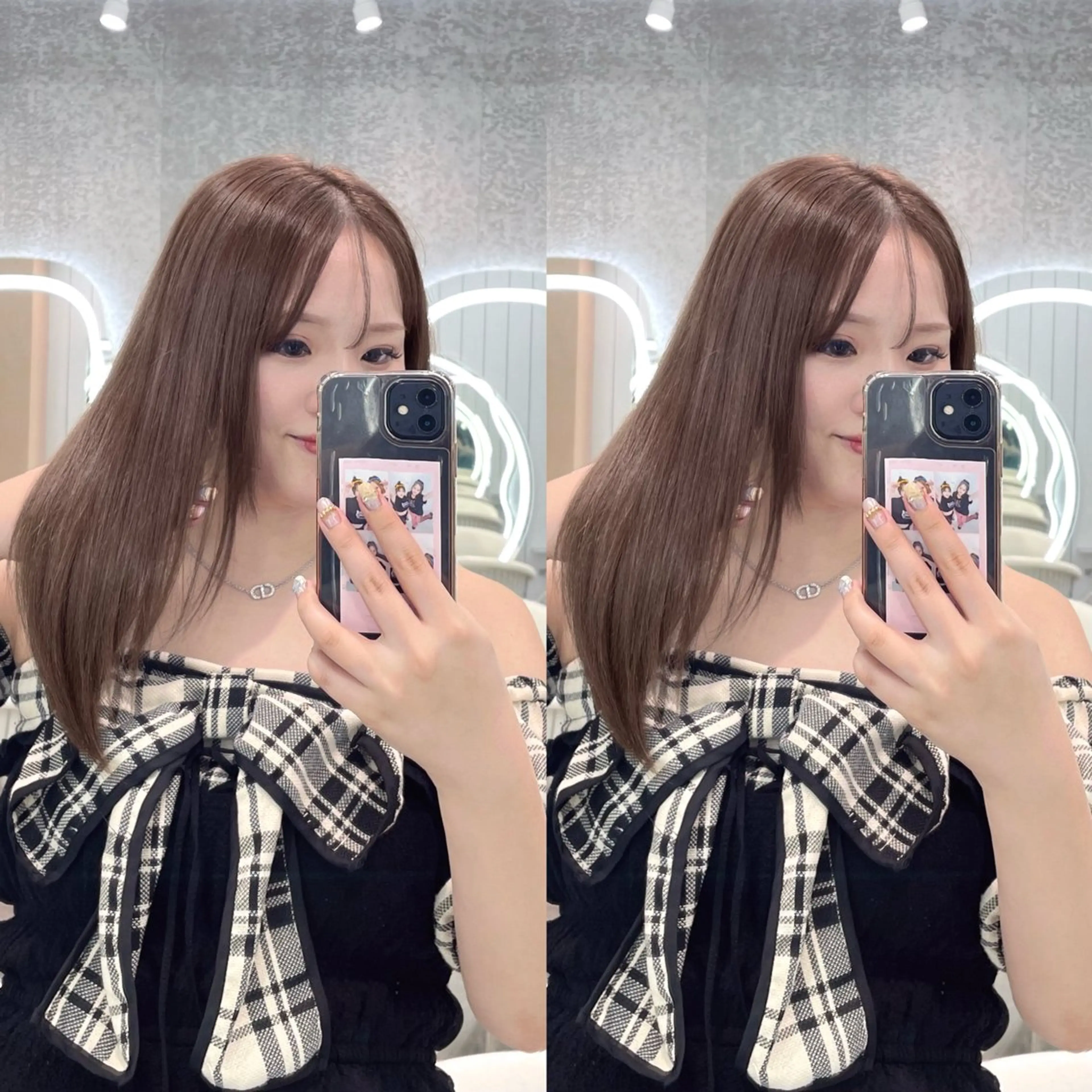 【ダメージ最小、色味最大】ブリーチなしダブルイノアカラー+カット+艶トリートメントの写真