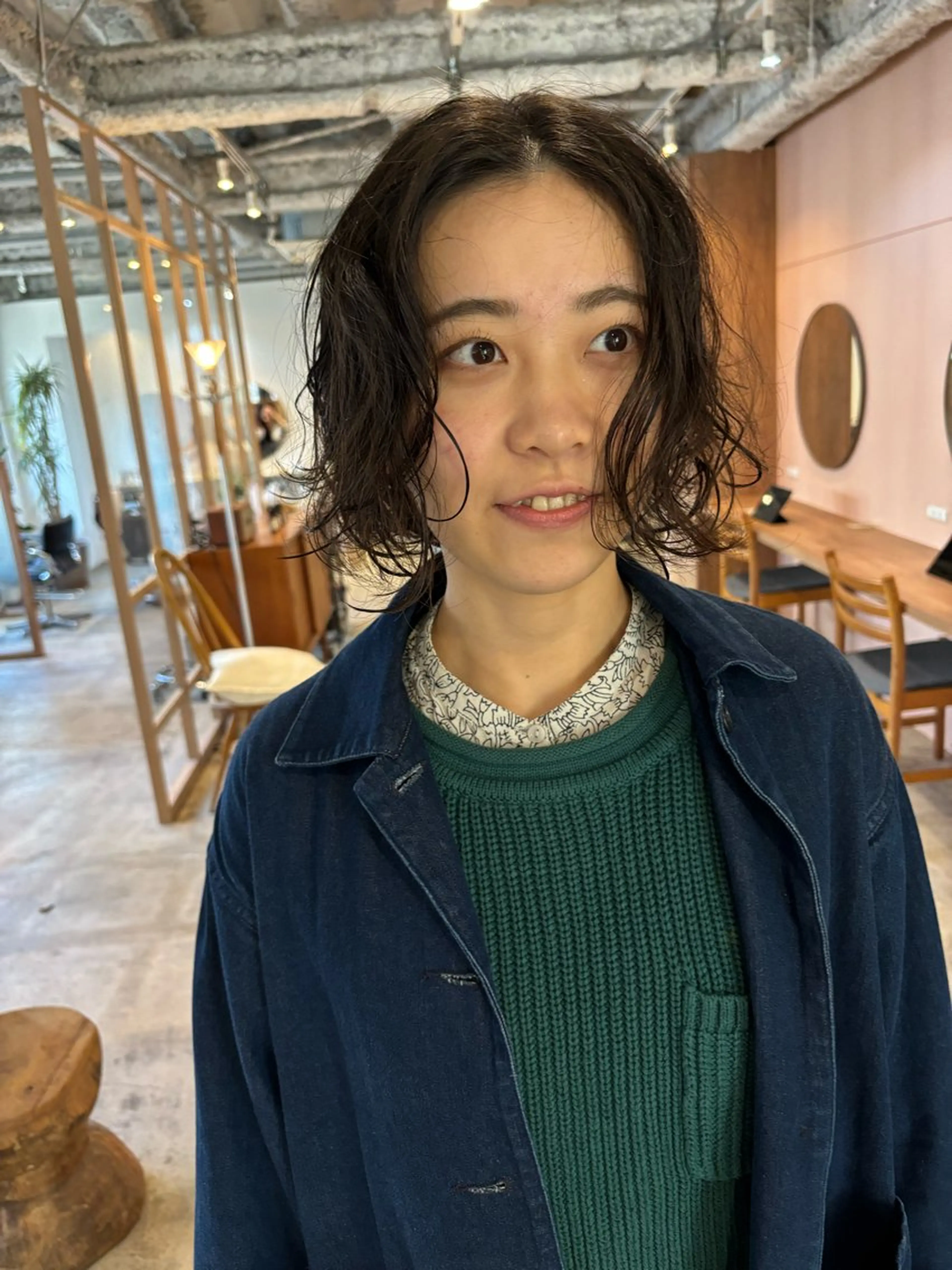 ショート カラー パーマ カット パーマ トリートメント Hayashi Shioriのヘアスタイル