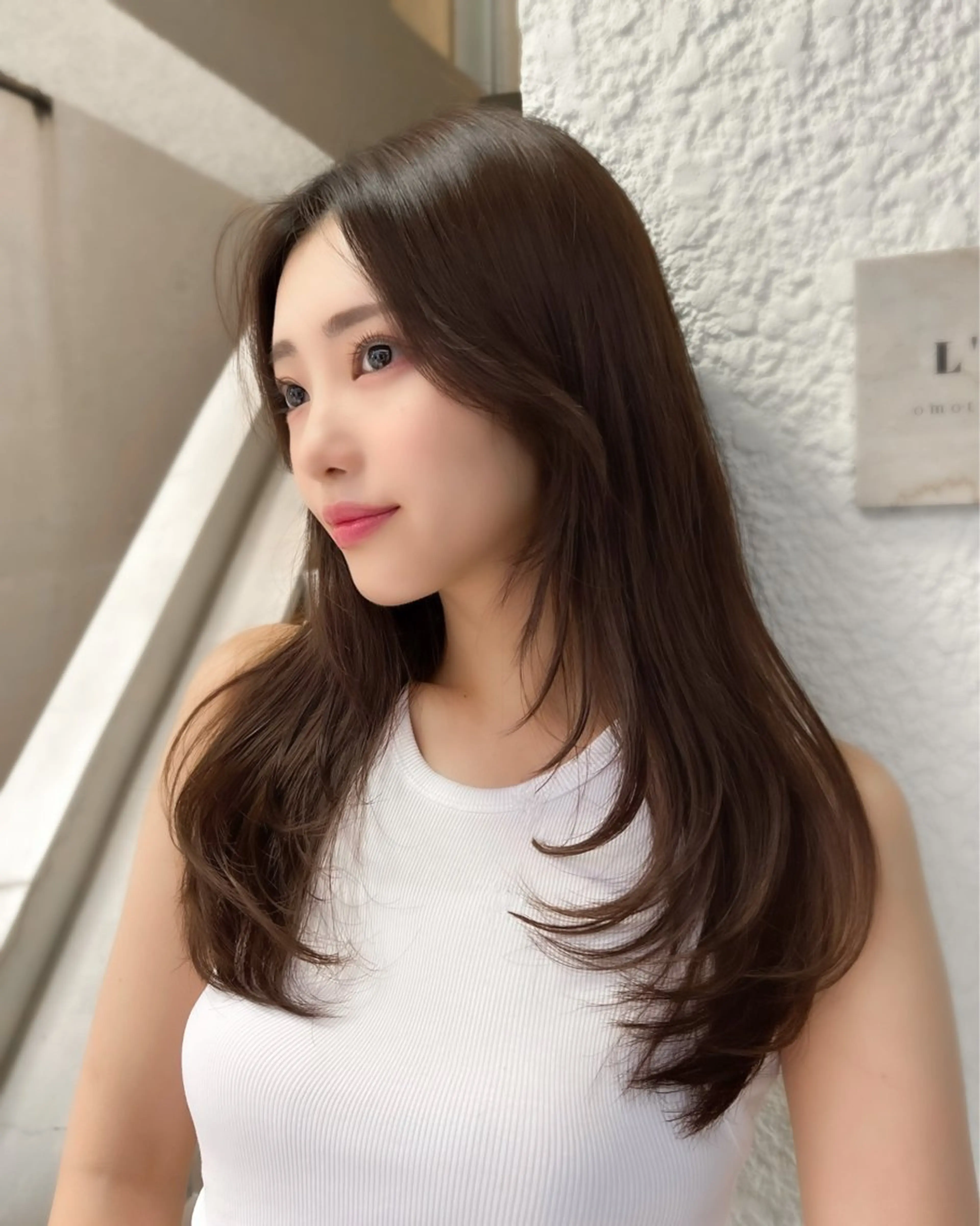 ロング 🤍🤍韓国ヘア おたけ🤍🤍のヘアスタイル