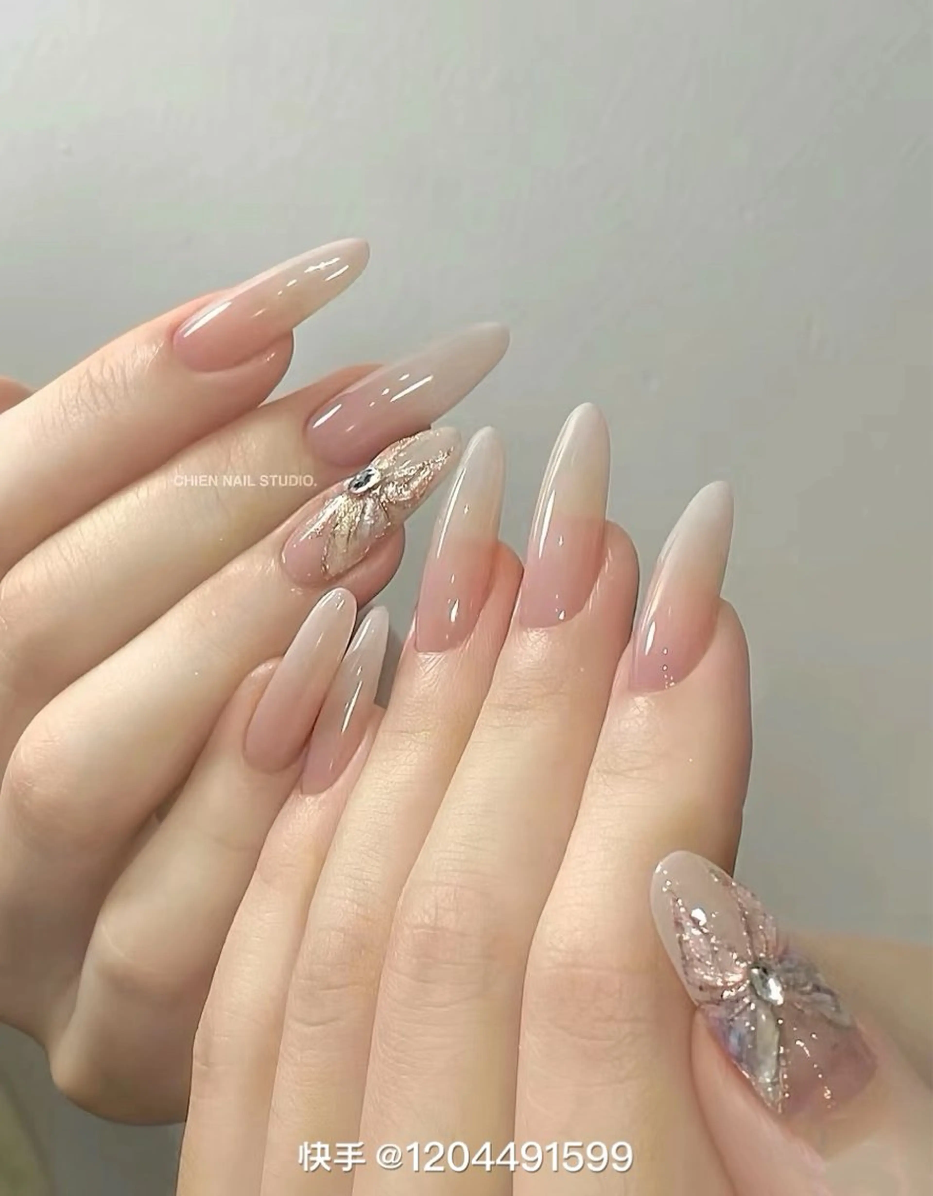 ネイル 長さ出し フレンチネイル 韓国ネイル マグネットネイル マグネットフレンチ sun nail池袋 モデル募集のネイルデザイン