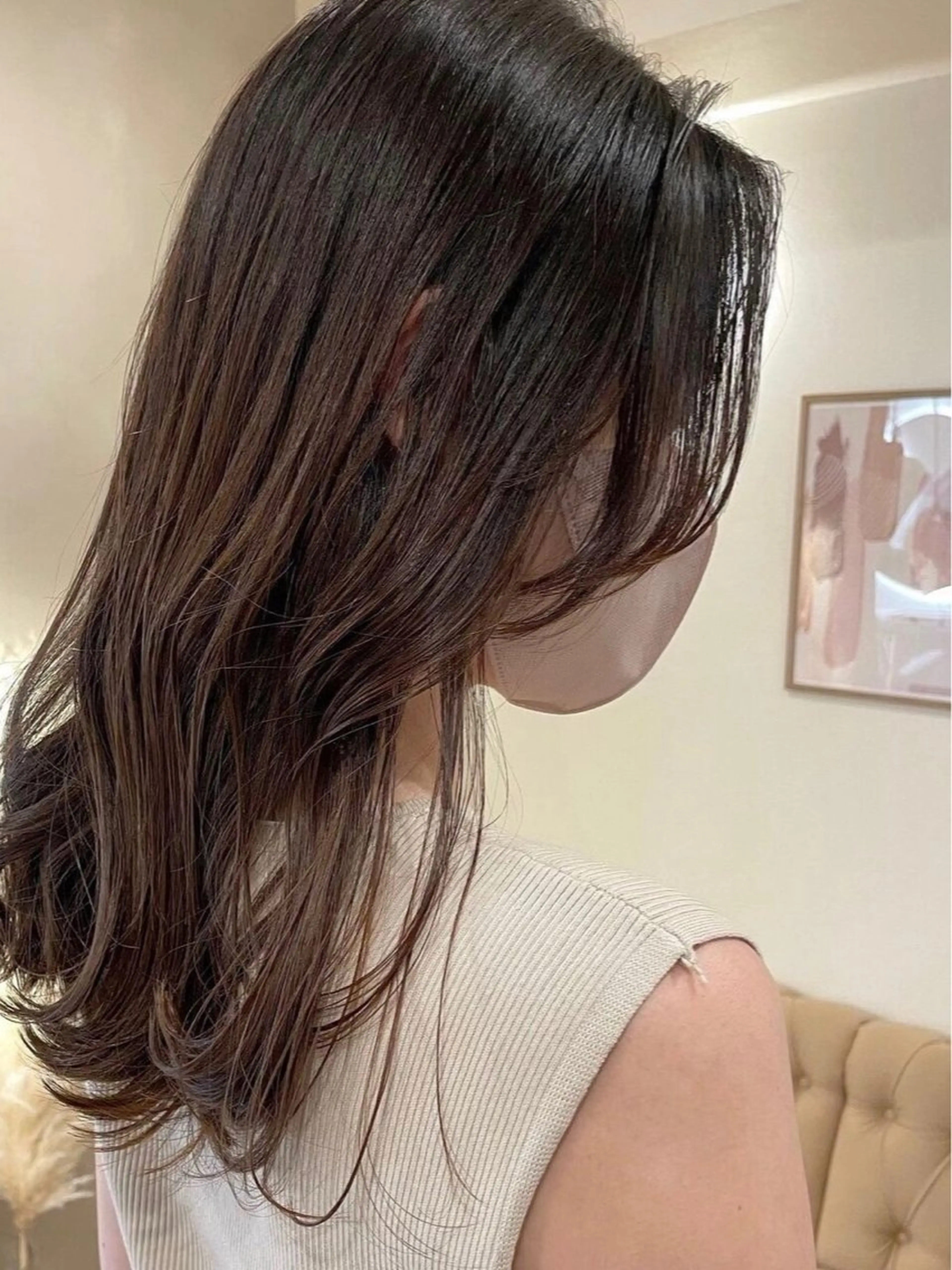 セミロング rino/カット /レイヤー/名古屋のヘアスタイル