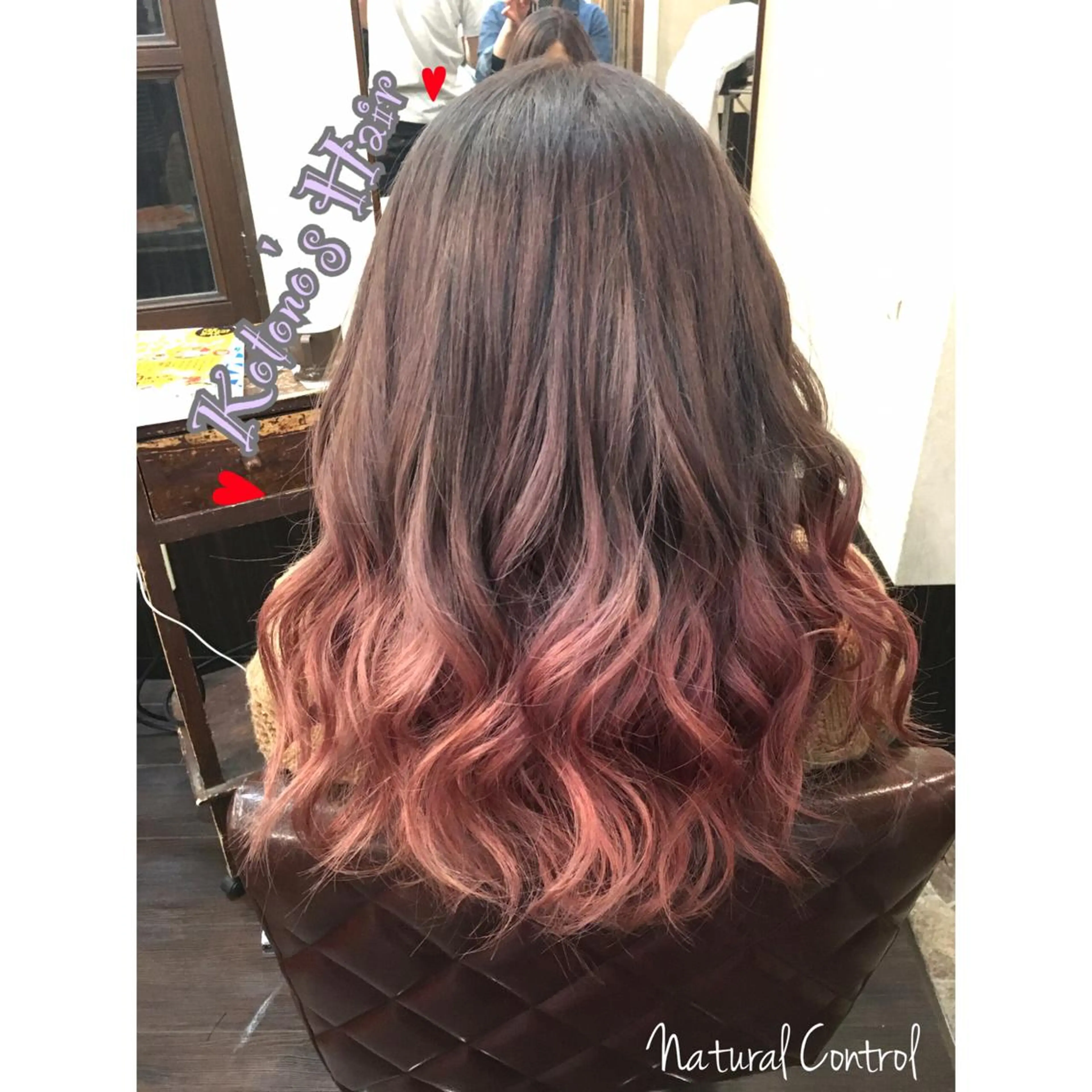 ミディアム セミロング ロング カラー ブリーチ グラデーションカラー ピンクカラー パープルカラー 韓国ヘア🤍髪質改善 🇰🇷AKANEのヘアスタイル