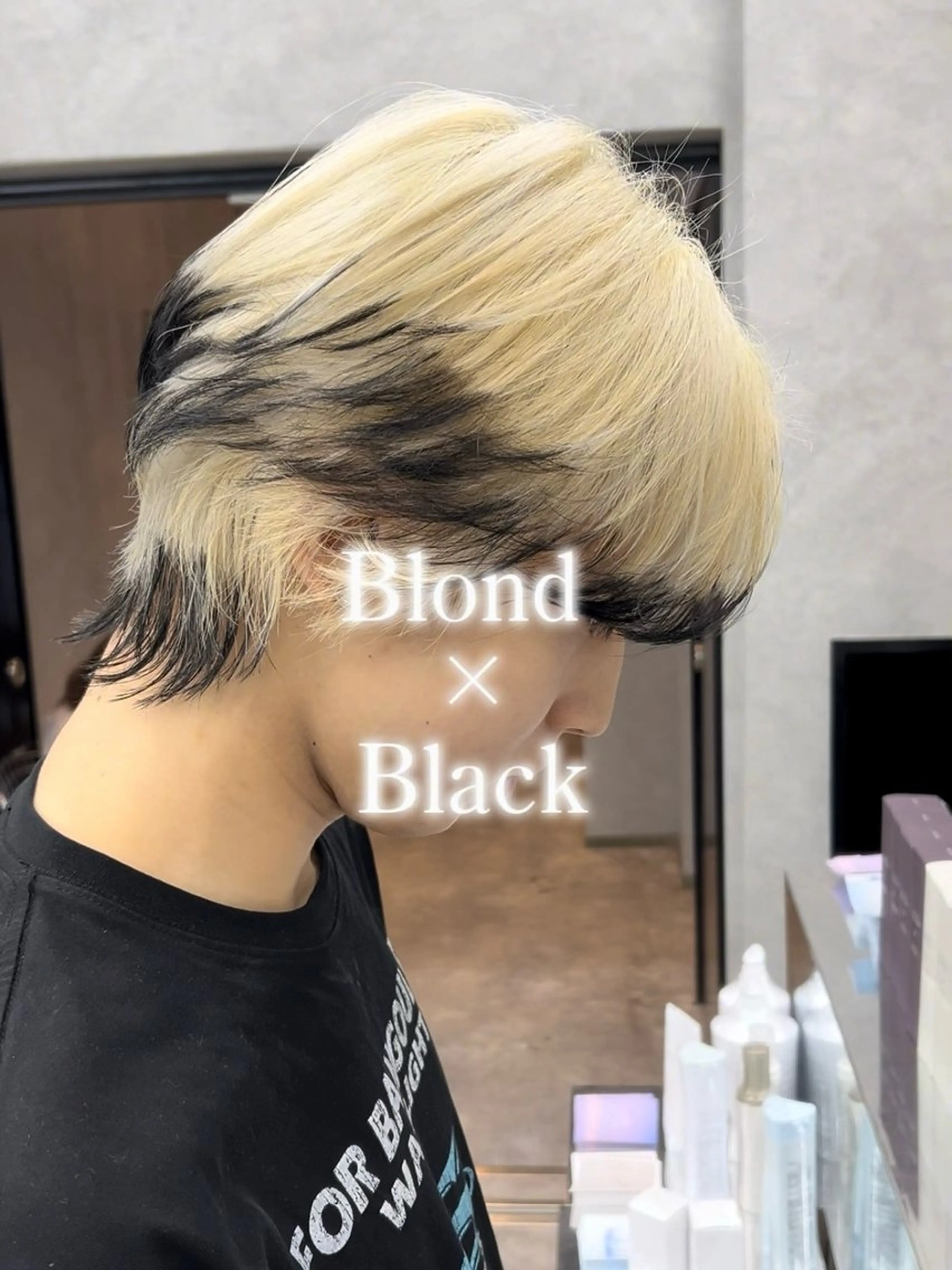 ミディアム ミディアムパーマ 韓国風カラー ハイライト 髪質改善 韓国風ヘア PERCUT大阪堀江店所属・メンズヘアのカリスマ 北地 空のヘアスタイル