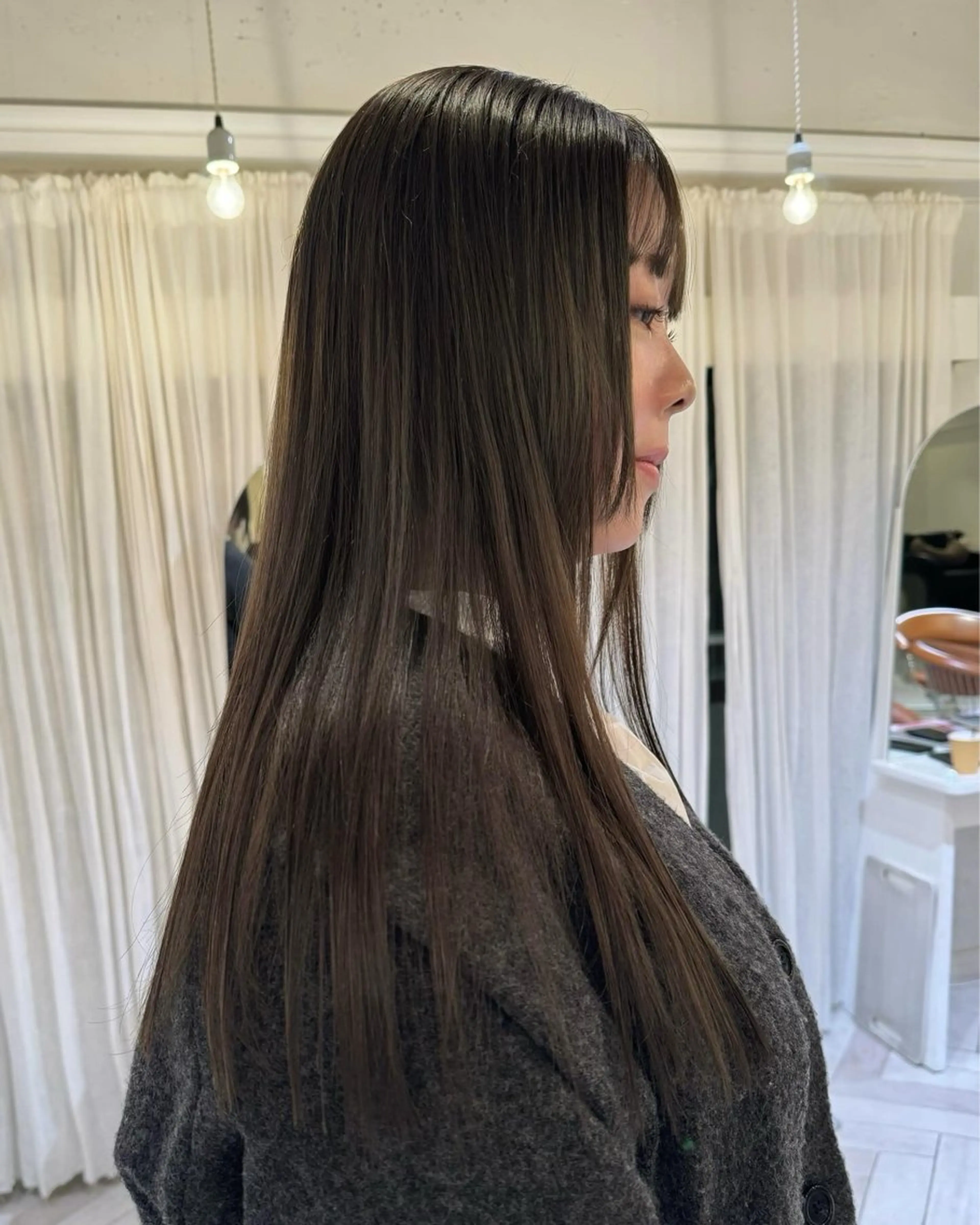 カラー カット ヘアカラー ブリーチカラー🎀 韓国風/寺門美優のヘアスタイル