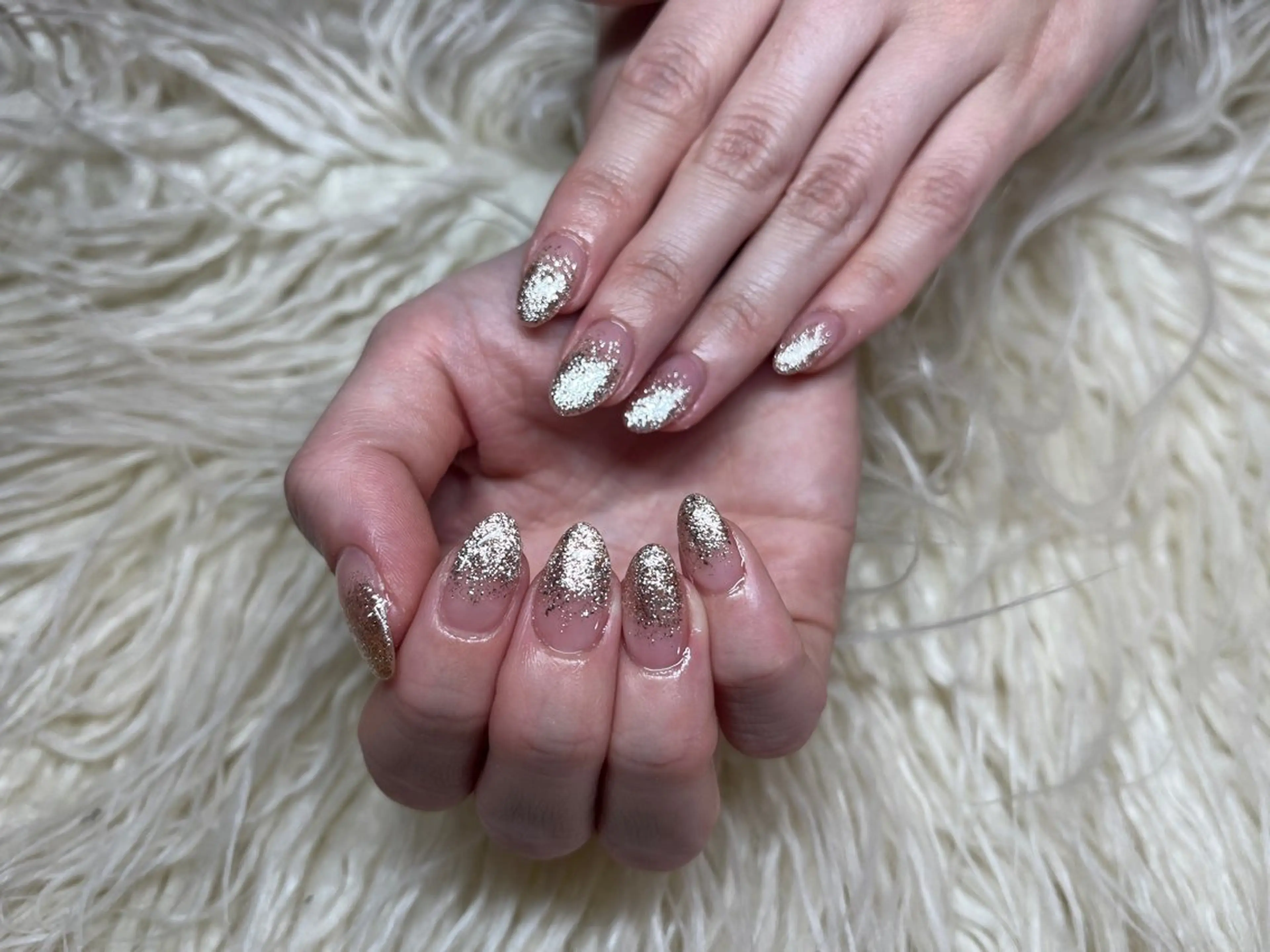 ネイル ラメ(グリッター) ラメグラデーション ハンドネイル Nail salon LuaRのネイルデザイン