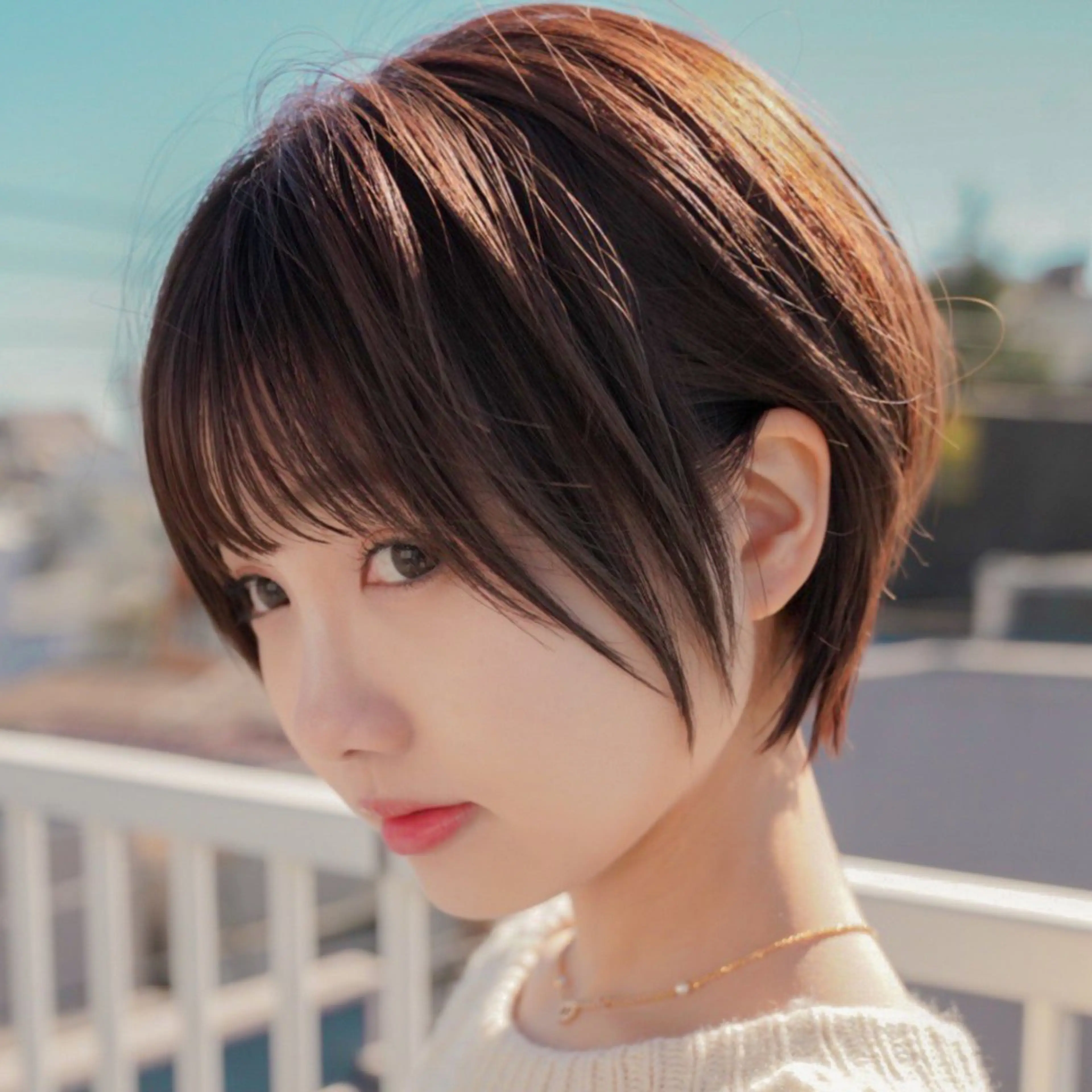 ショート カラー 丸みショート ショートヘア トリートメント ショートヘア特化 岡安優太のヘアスタイル