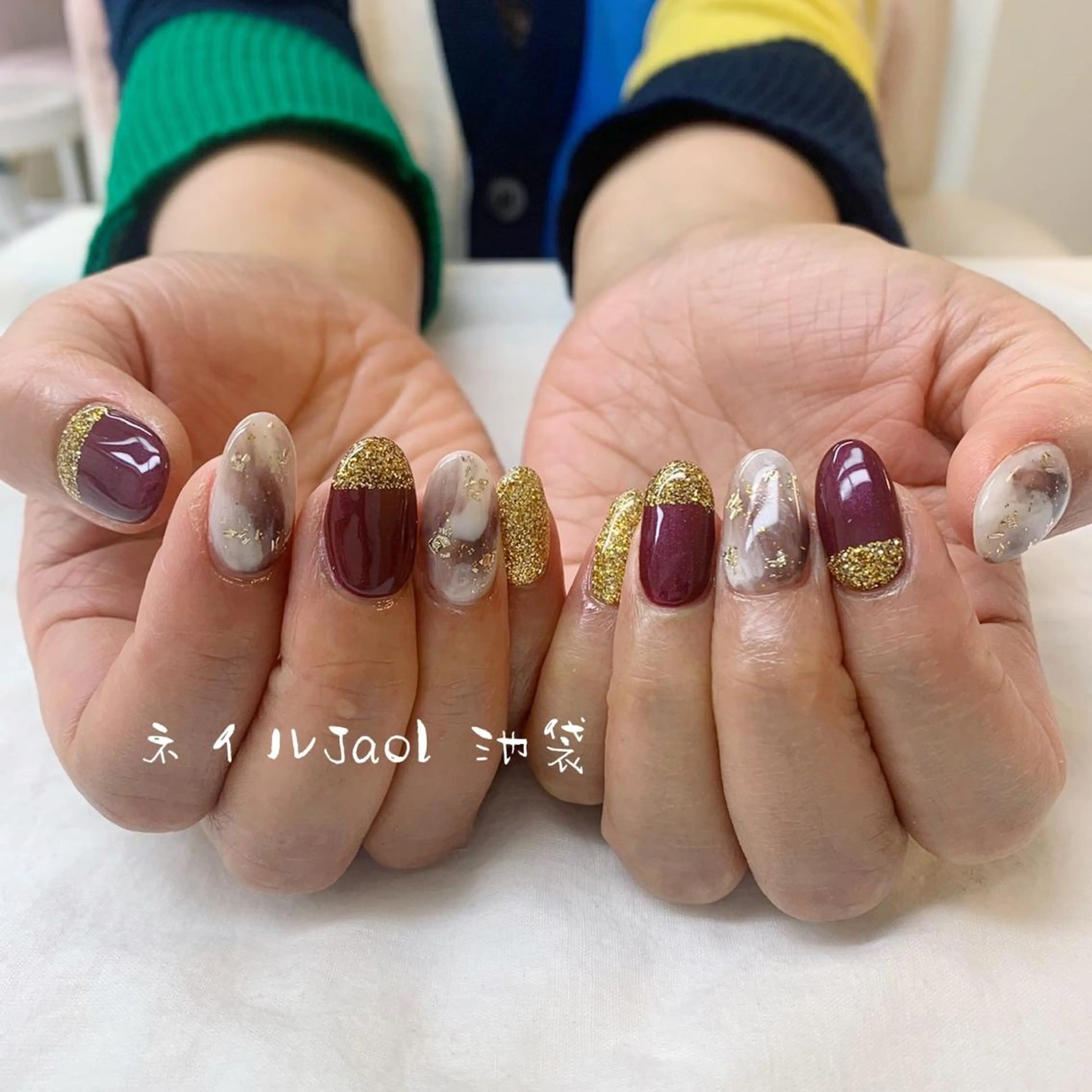 ミディアム nail jaol池袋店所属・ネイルJaol 池袋のネイルデザイン