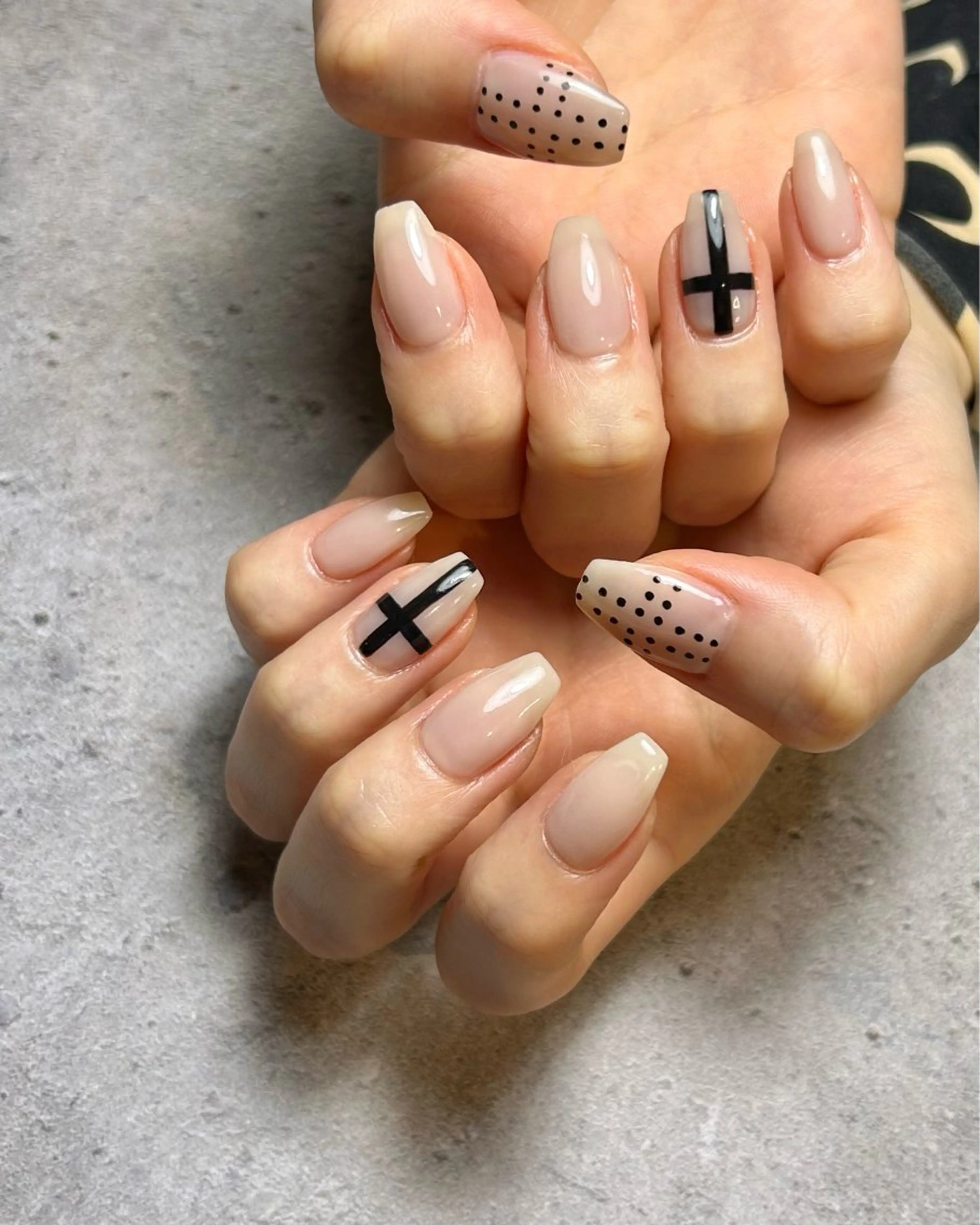 ネイル アートネイル 持ち込み ホワイト ハンドネイル Reflection marikoのネイルデザイン