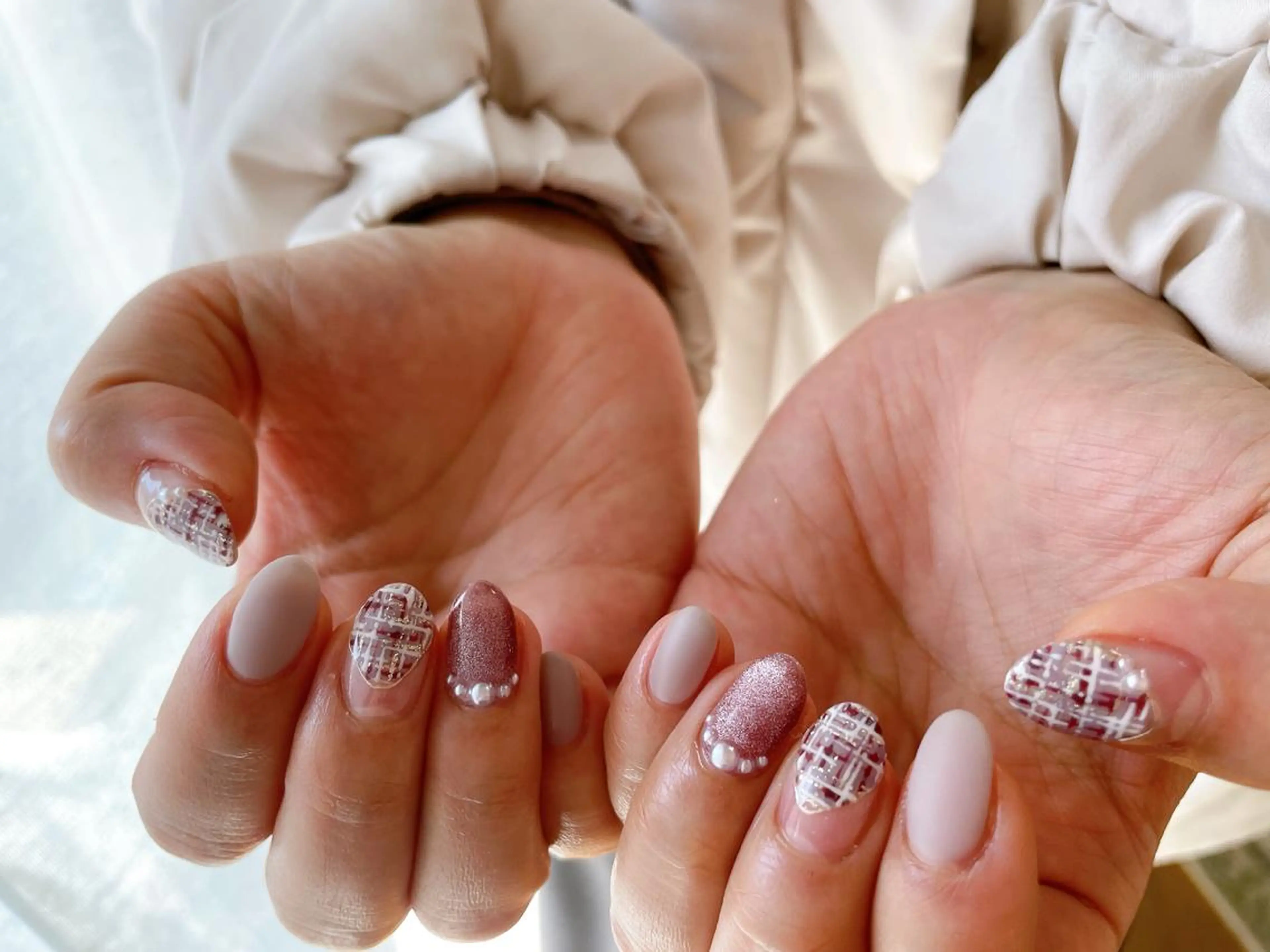 ネイル フットネイル フレンチネイル ジェルネイル ハート 韓国ネイル Mogu nail 二子玉川のネイルデザイン