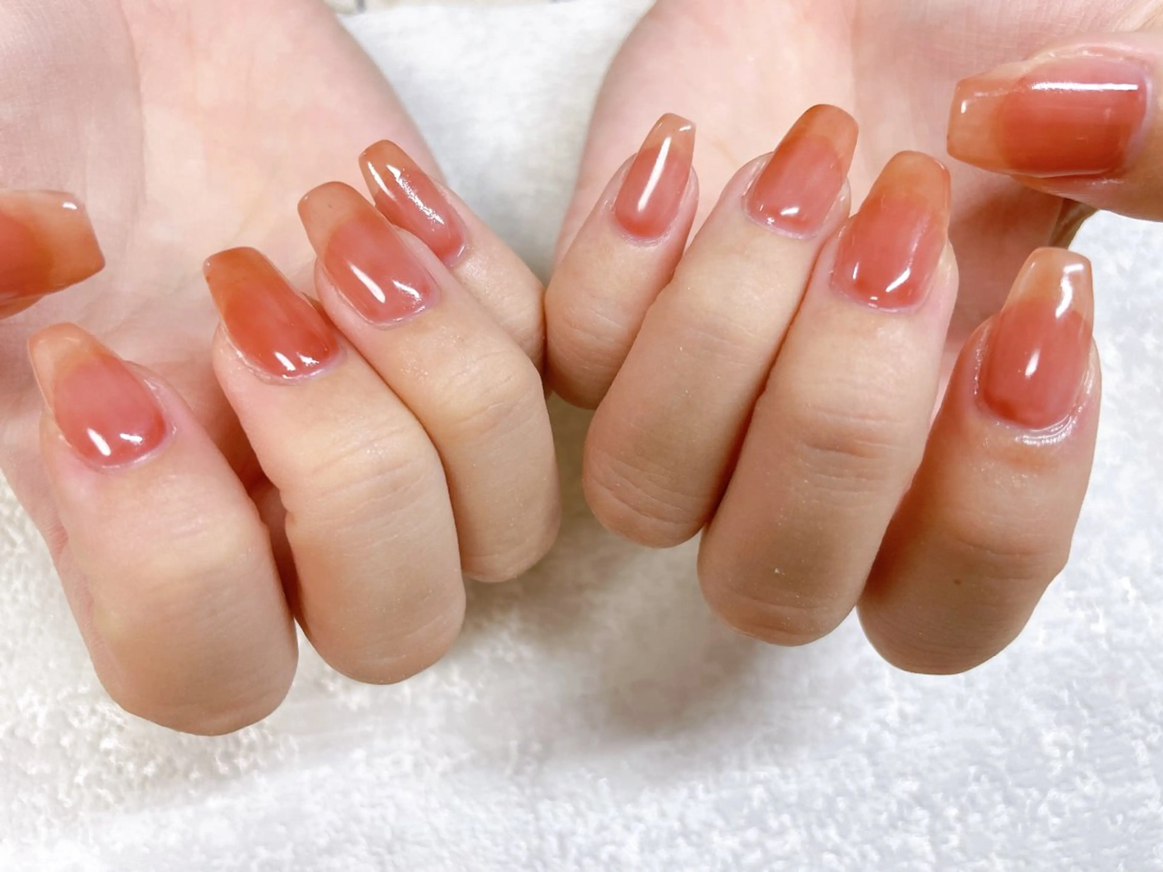 ネイル オーロラネイル フットネイル フレンチネイル ジェルネイル 韓国ネイル ハンドネイル Mogu nail 二子玉川のネイルデザイン