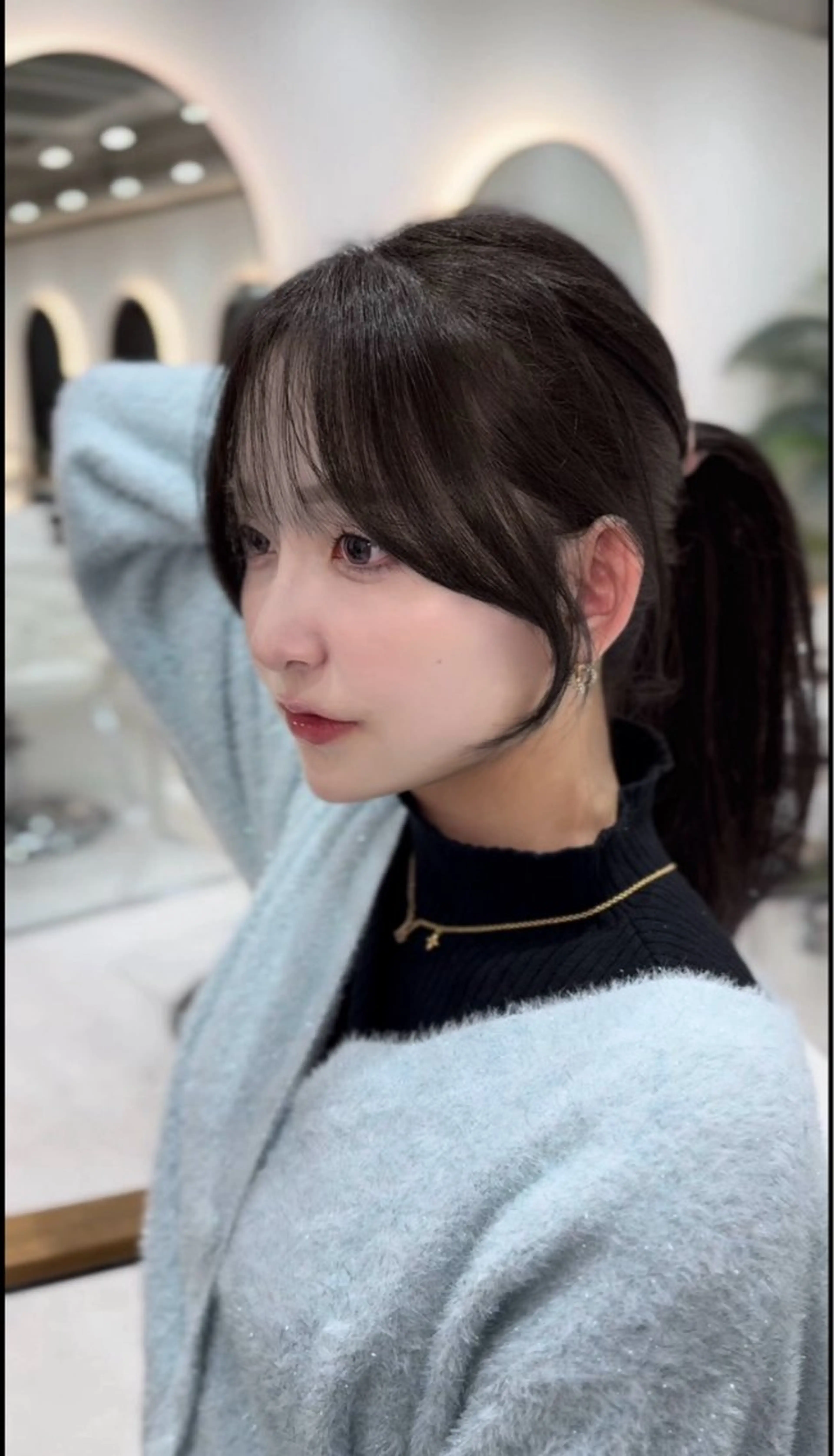 ロング カット ヘアカラー 韓国ヘア🩶侑矢 艶髪透明感/福岡のヘアスタイル